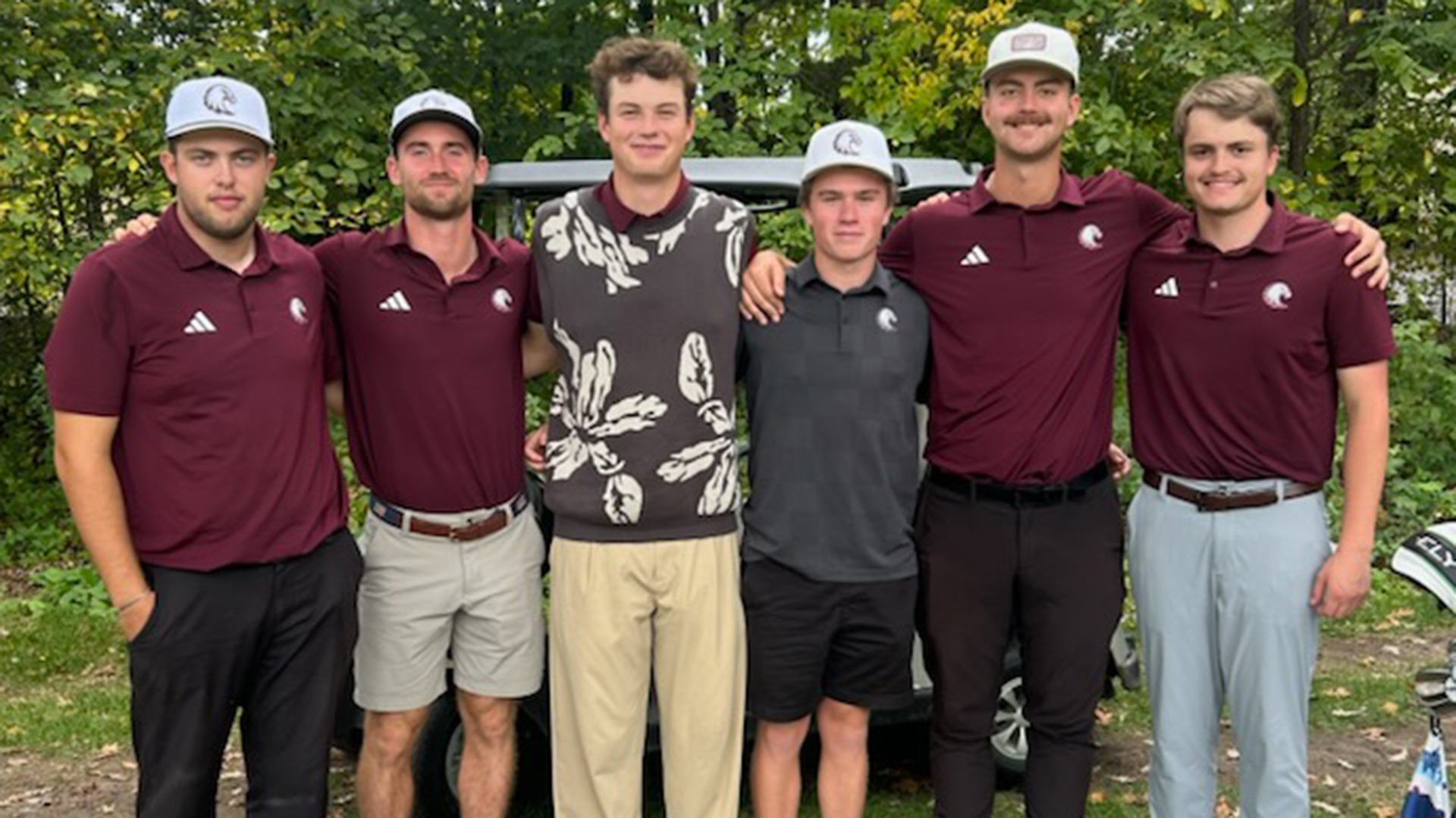 Augsburg men's golf team's lineup for its 2026-27 meet at Saint John's University.
