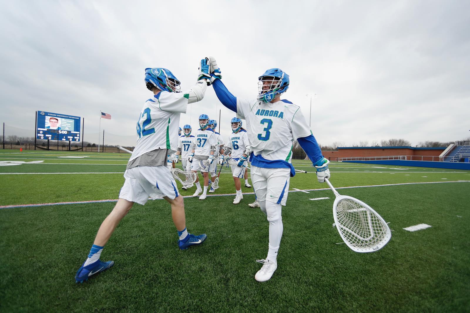 Spartans win Spartan Athletic Park opener Aurora University Athletics