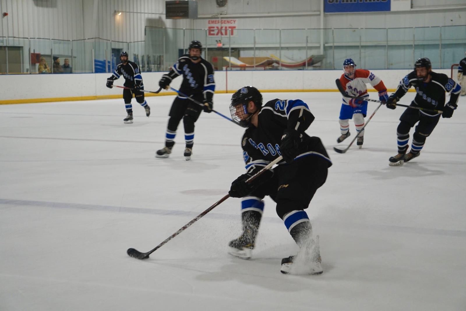 Player enters the zone with the puck