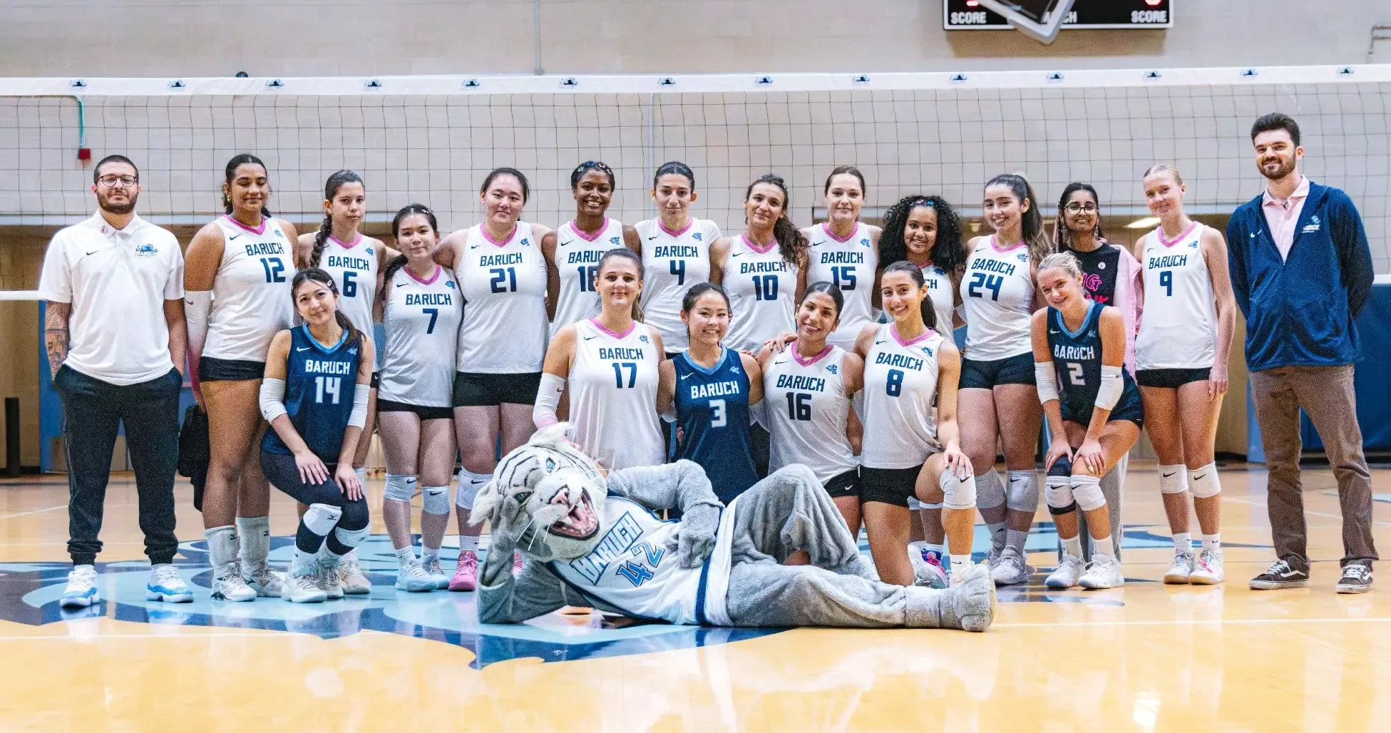 2026 Women's Volleyball Team Picture Dig Pink Night