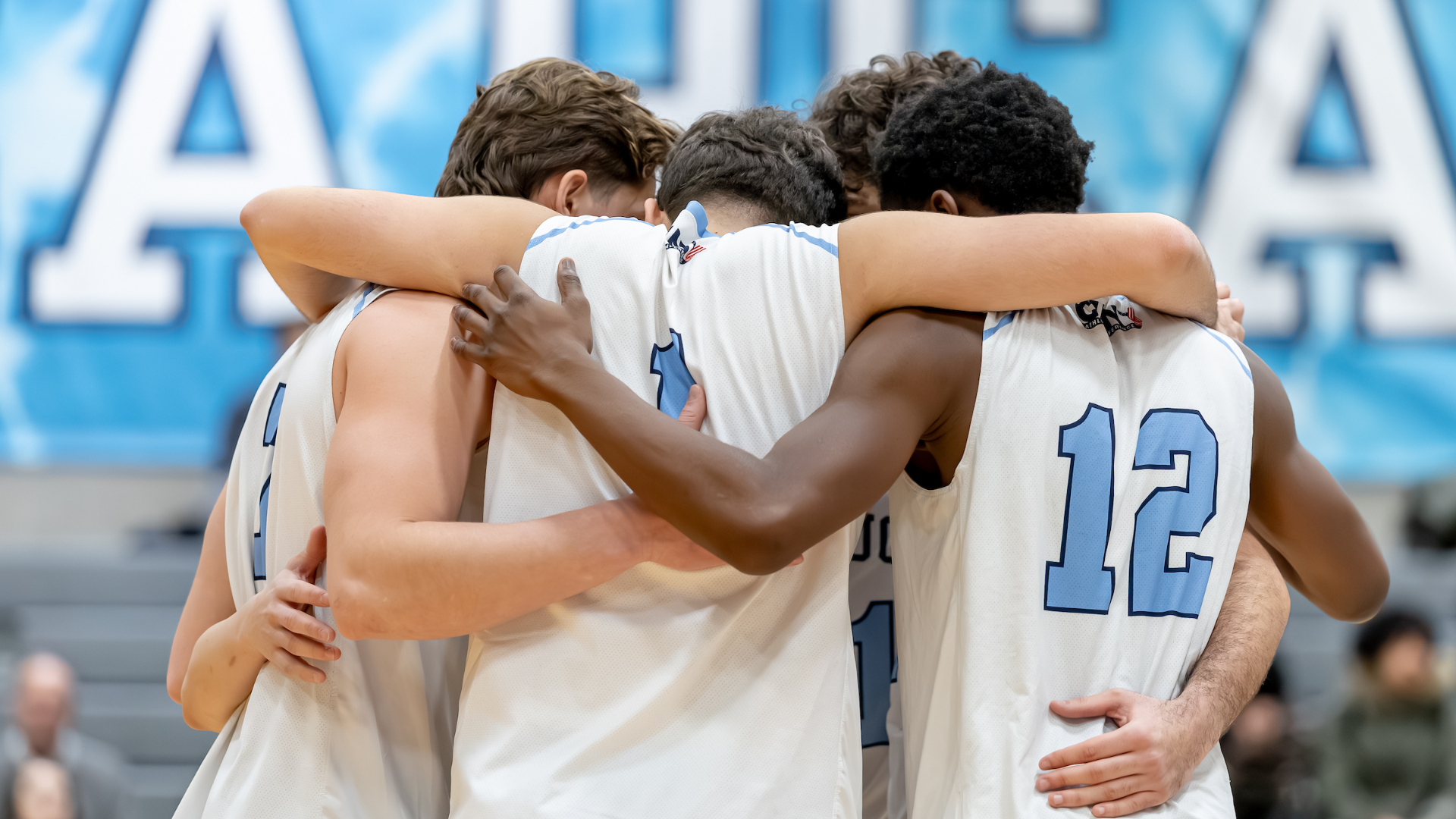 2026 Baruch Men's Volleyball Huddle
