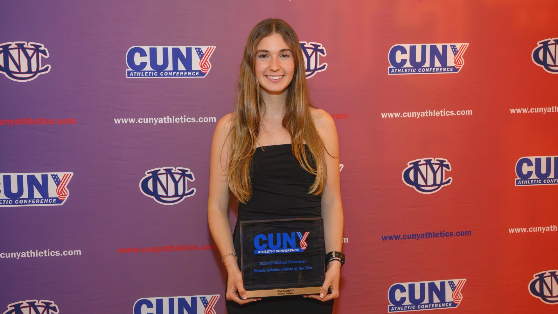 Paz Moran iPaz Moran is Named the 2025-16 CUNYAC Female Scholar-Athlete of the Year!s Named the 2025-16 CUNYAC Female Scholar-Athlete of the Year!