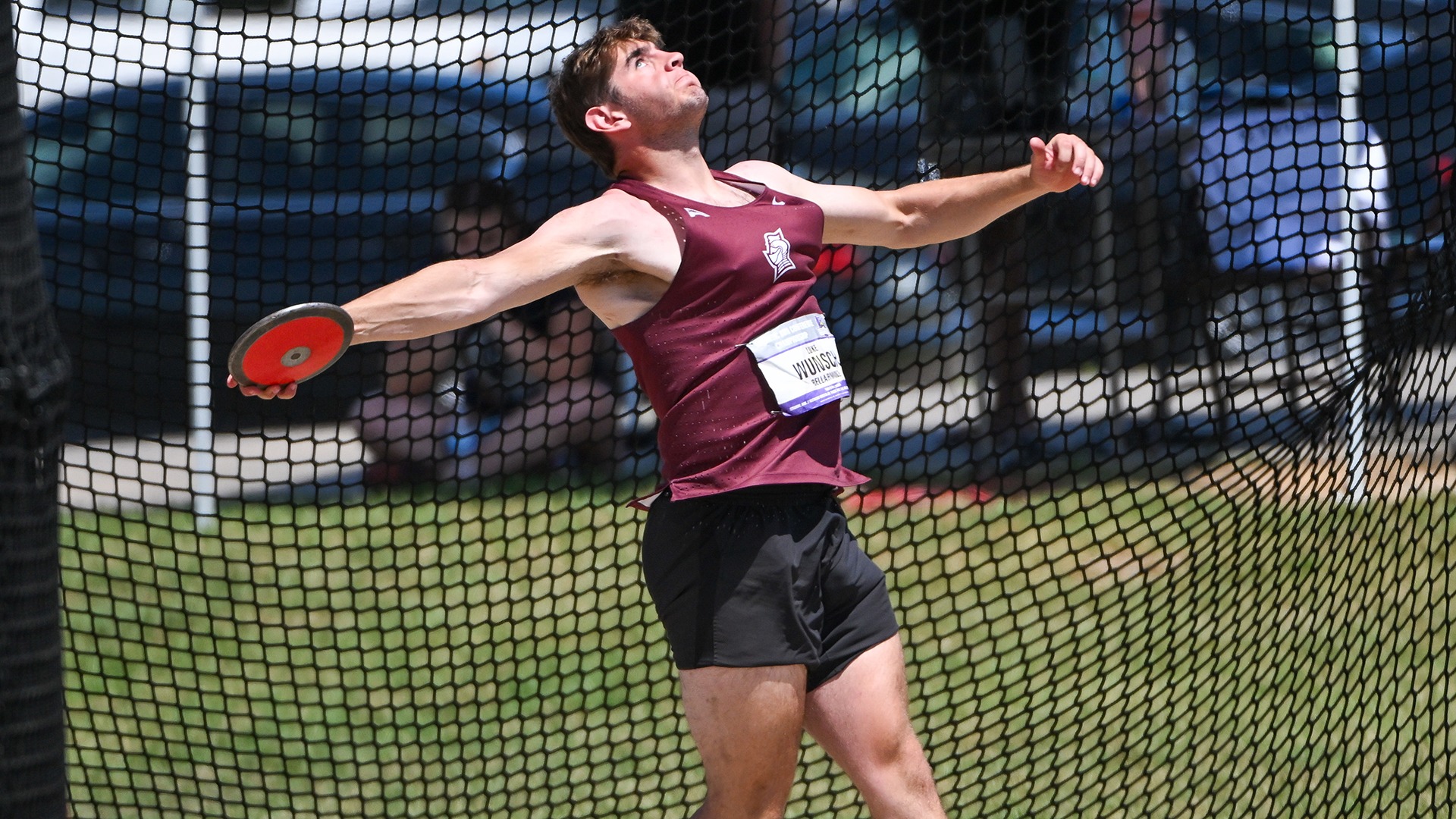 Luke Wunsch scored in the discus at the ASUN Outdoor Championship.