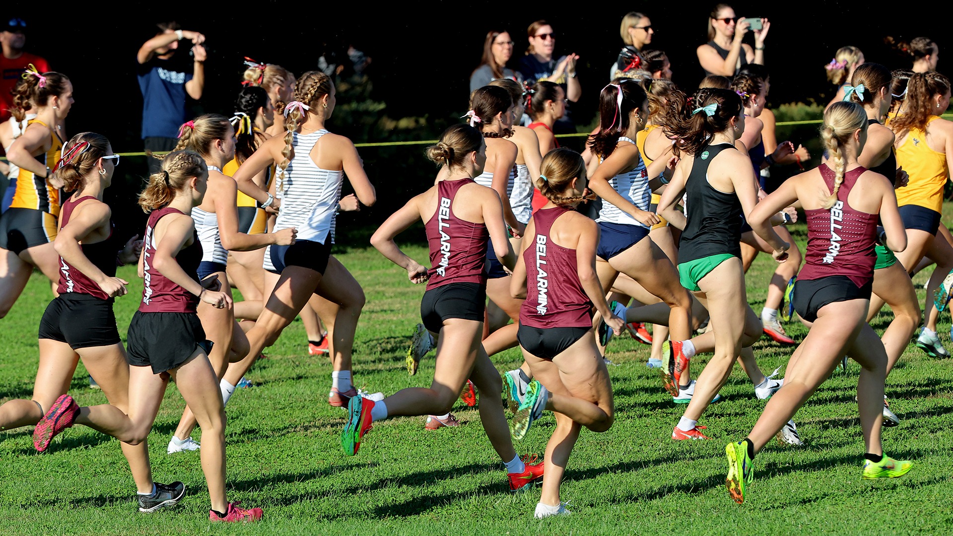 Members of women's cross country compete in the Swags Louisville Cross Country Classic.