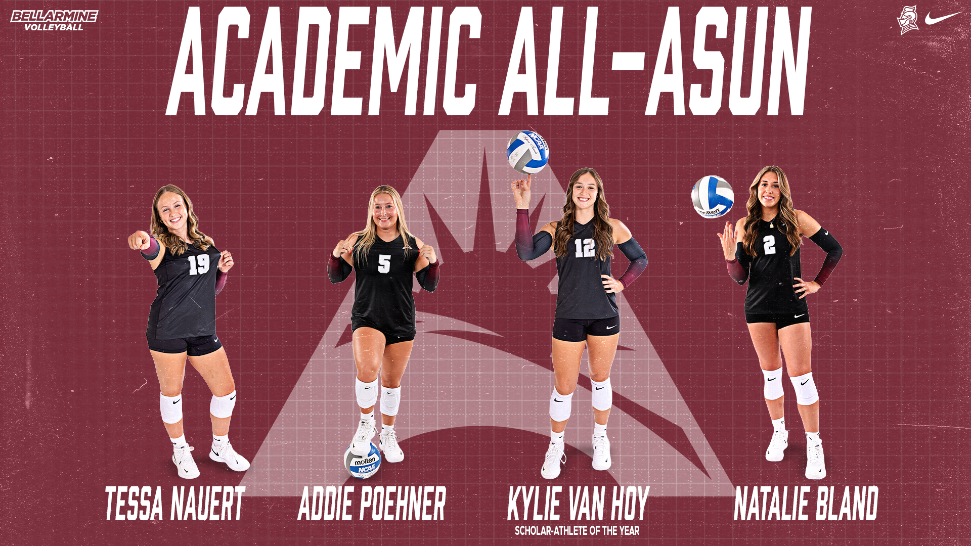 2025 Volleyball Academic Postseason Honors graphic