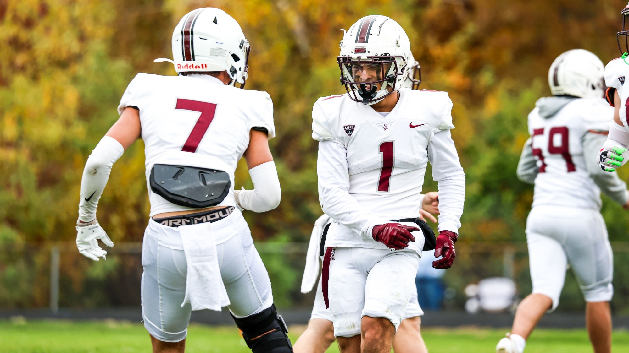 Lance Weiter and Riley McGrath celebration