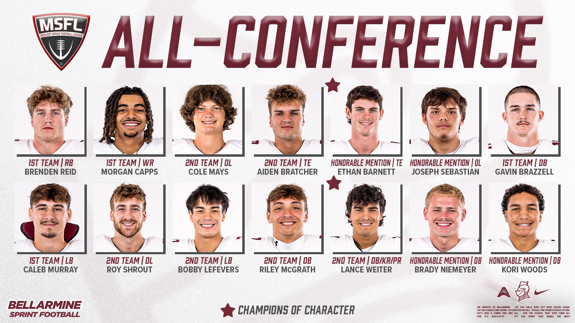 2025 MSFL Postseason Awards