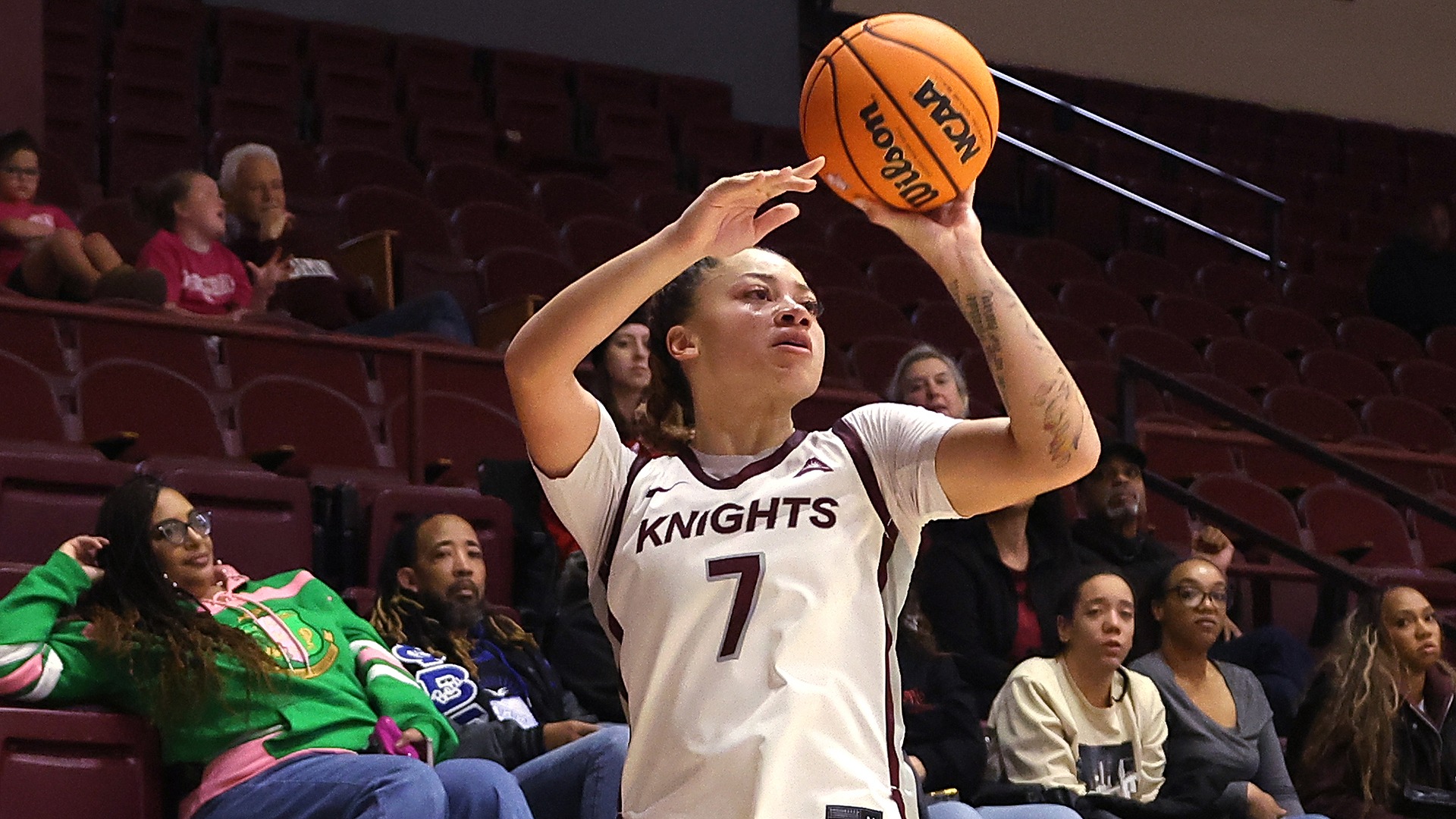 Rose Jamison rises for a jump shot in a game this season.