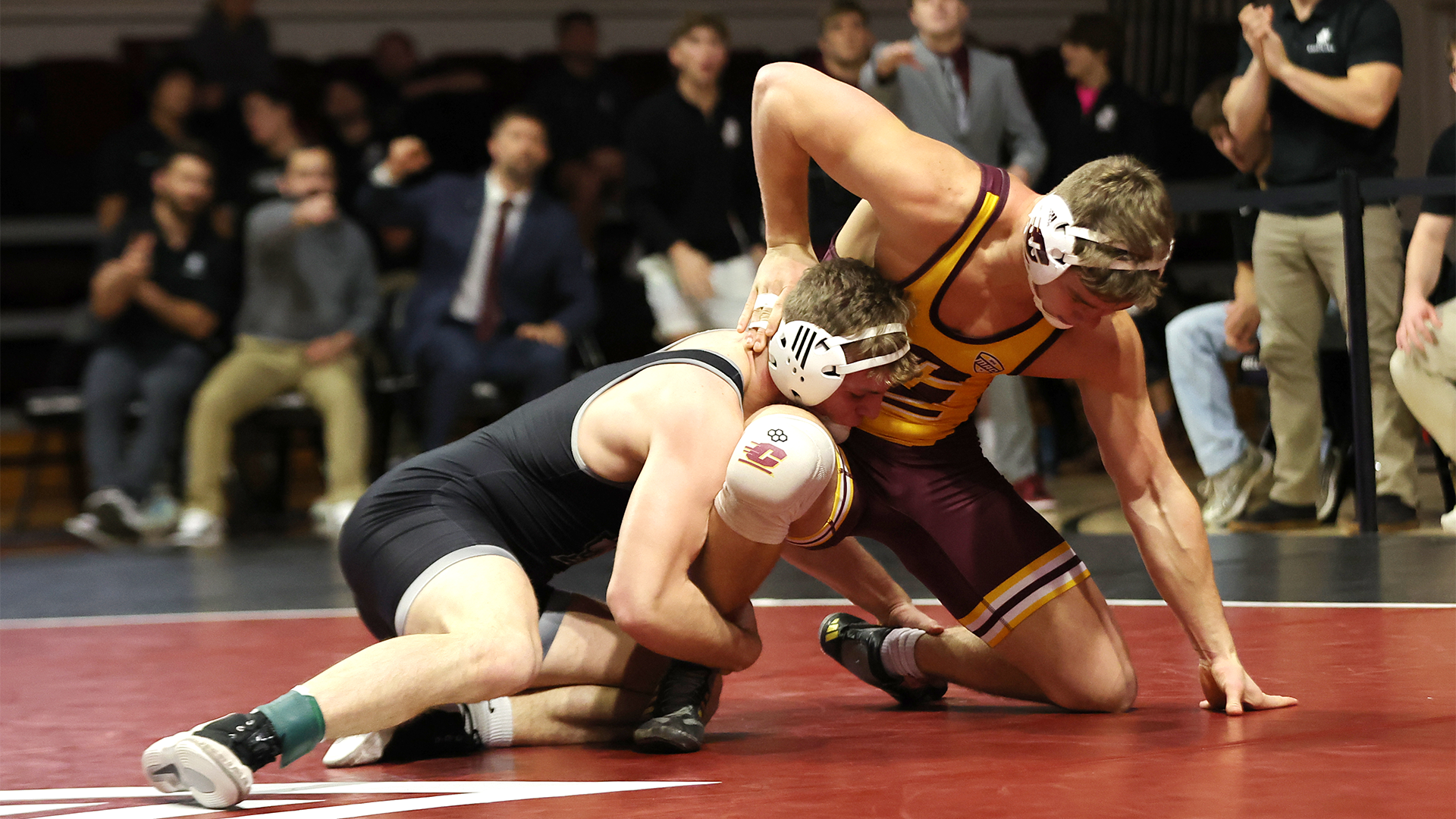 Grant O'Dell works an angle on his Central Michigan opponent
