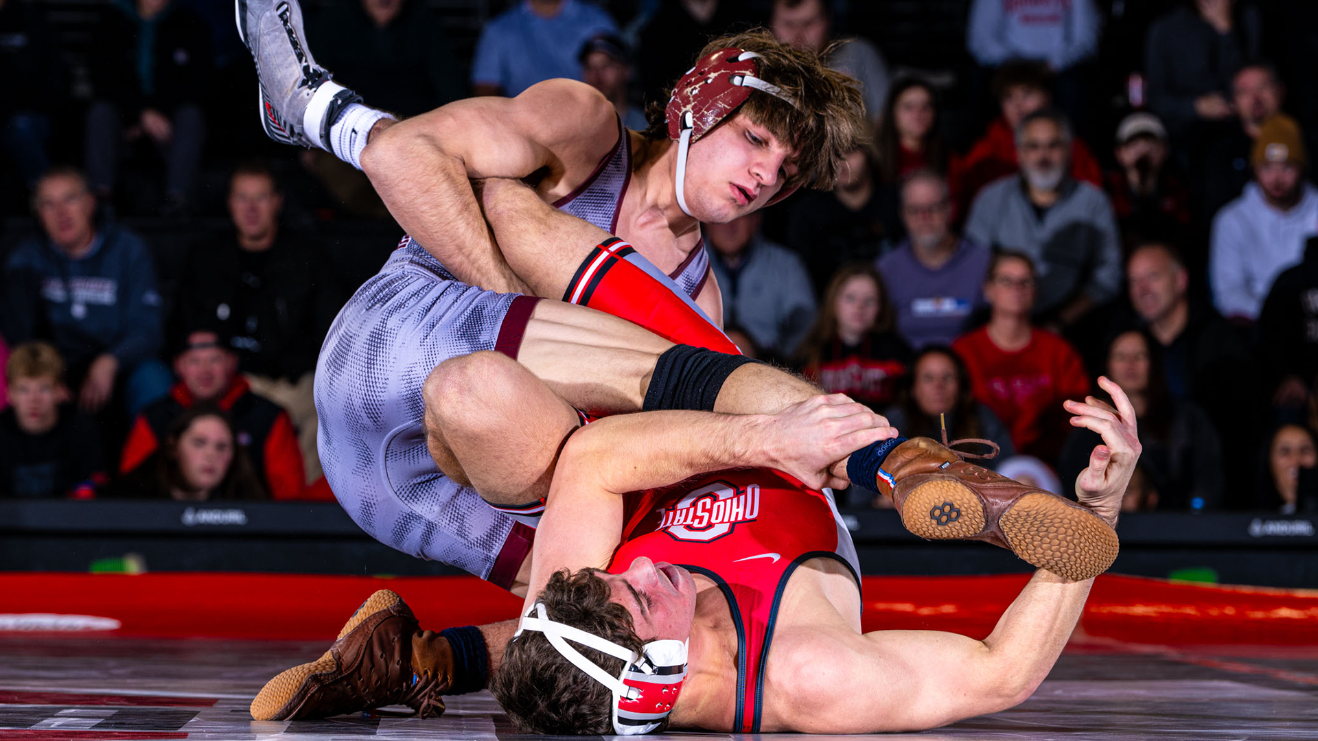 AJ Rallo working for position on his Ohio State opponent 