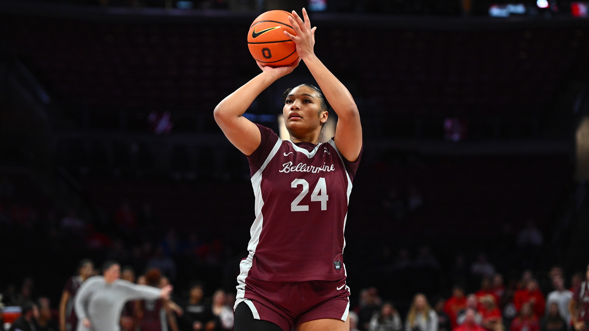 Patricia Sherrill shoots a free throw in a game this season.