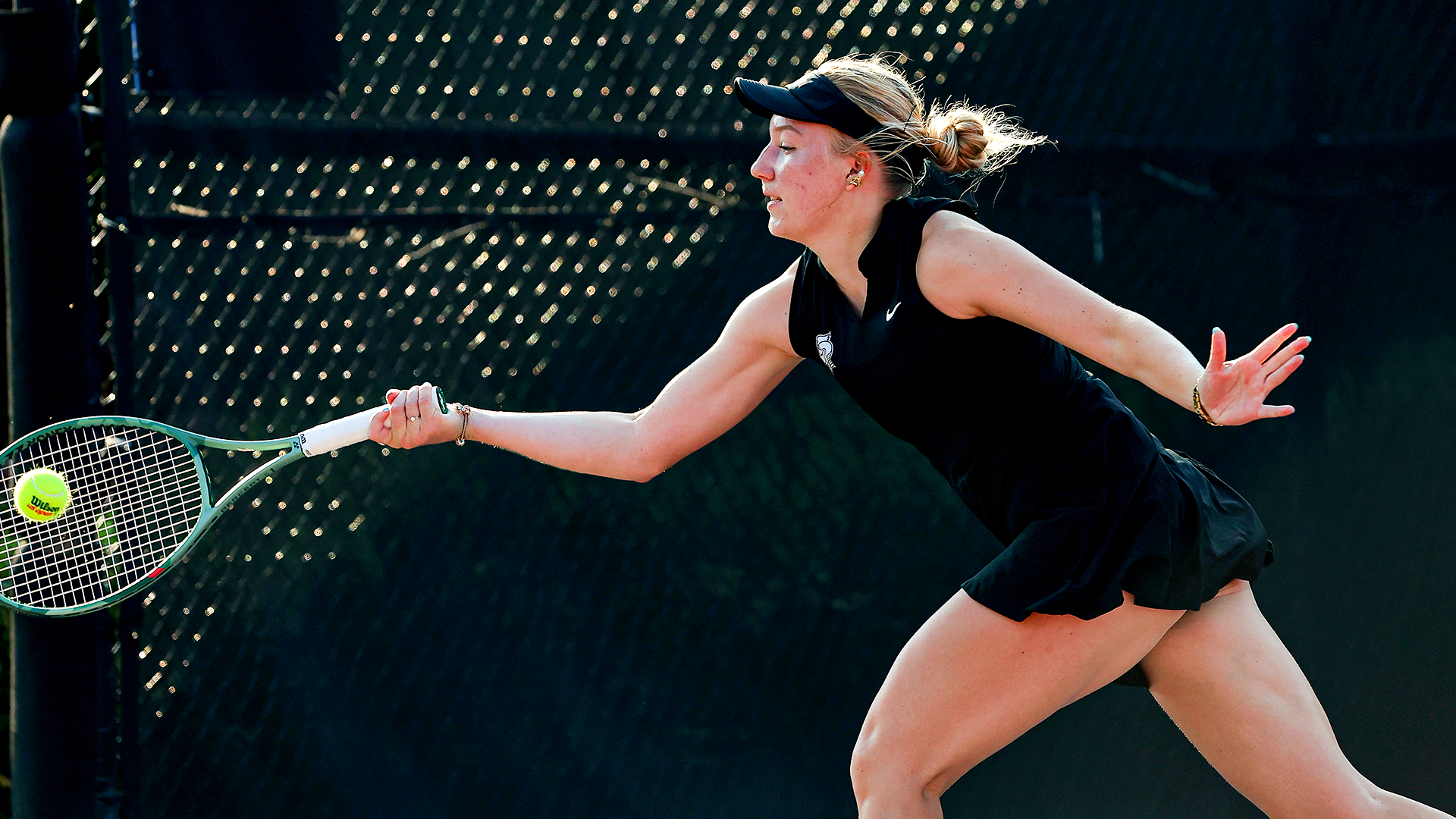 Vendula Kryslova chases after an opponents shot