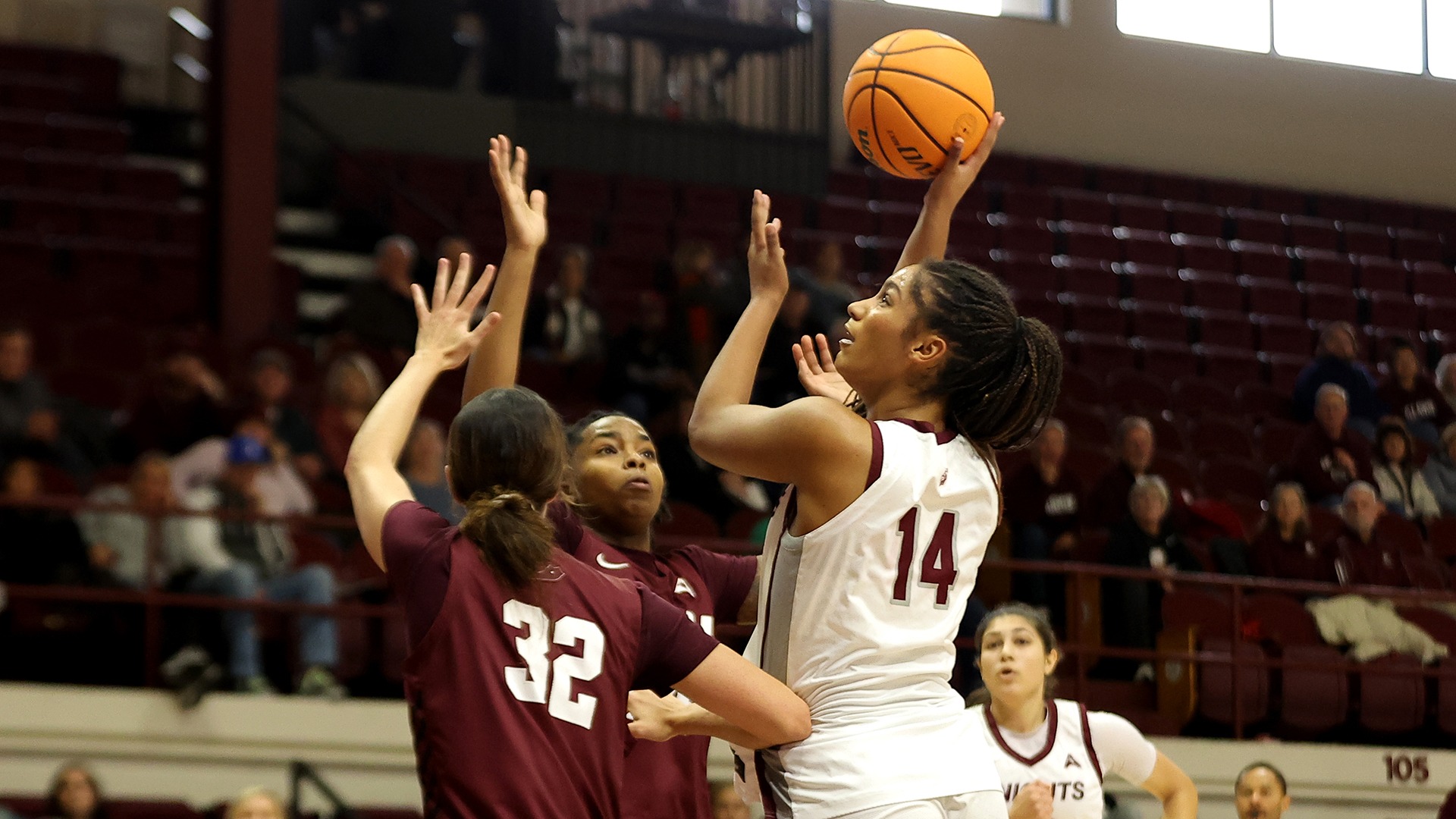 Andrea Chiquemba rises for a shot against EKU.