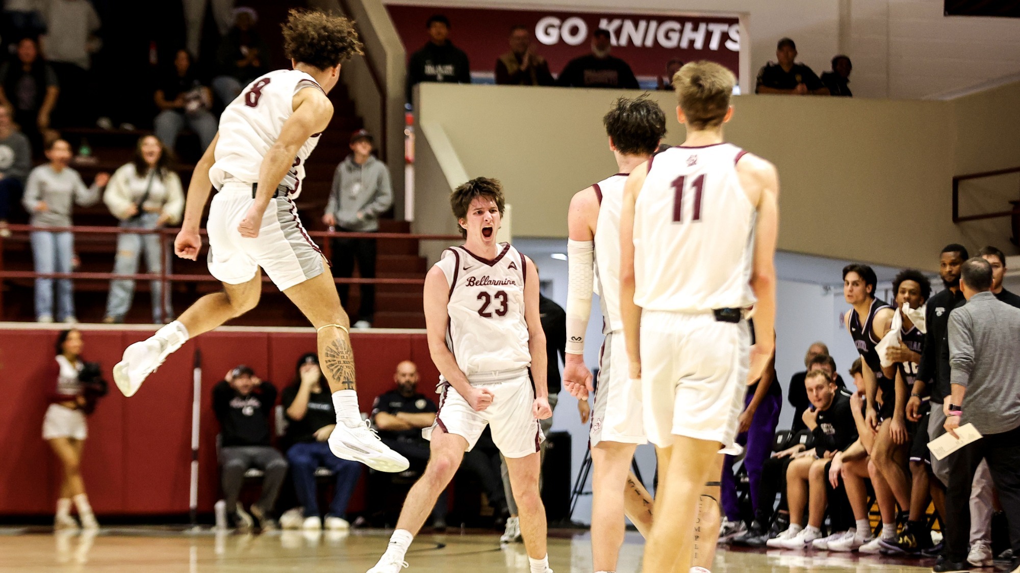 Kenyon Goodin and Sam Donald celebration