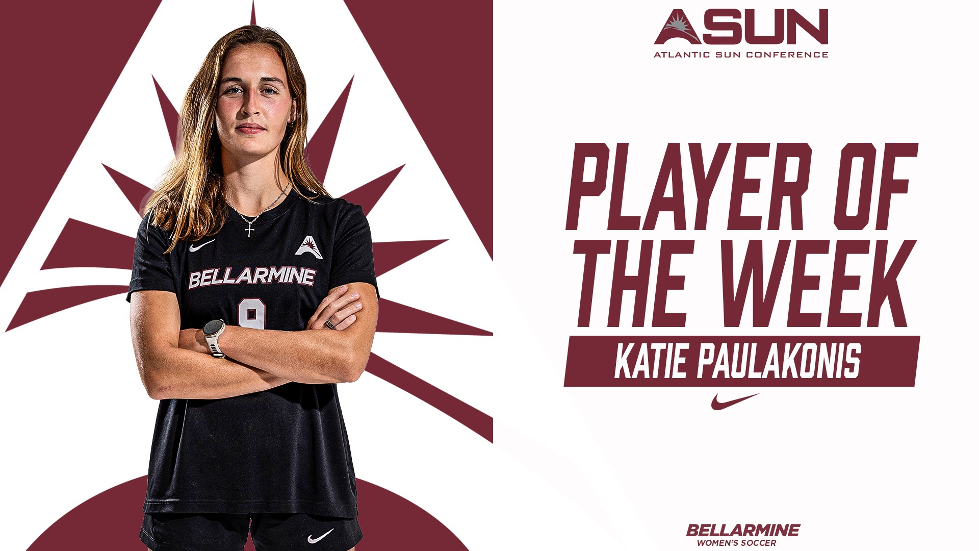 Katie Paulakonis was named ASUN Player of the Week for the 2nd time this season.