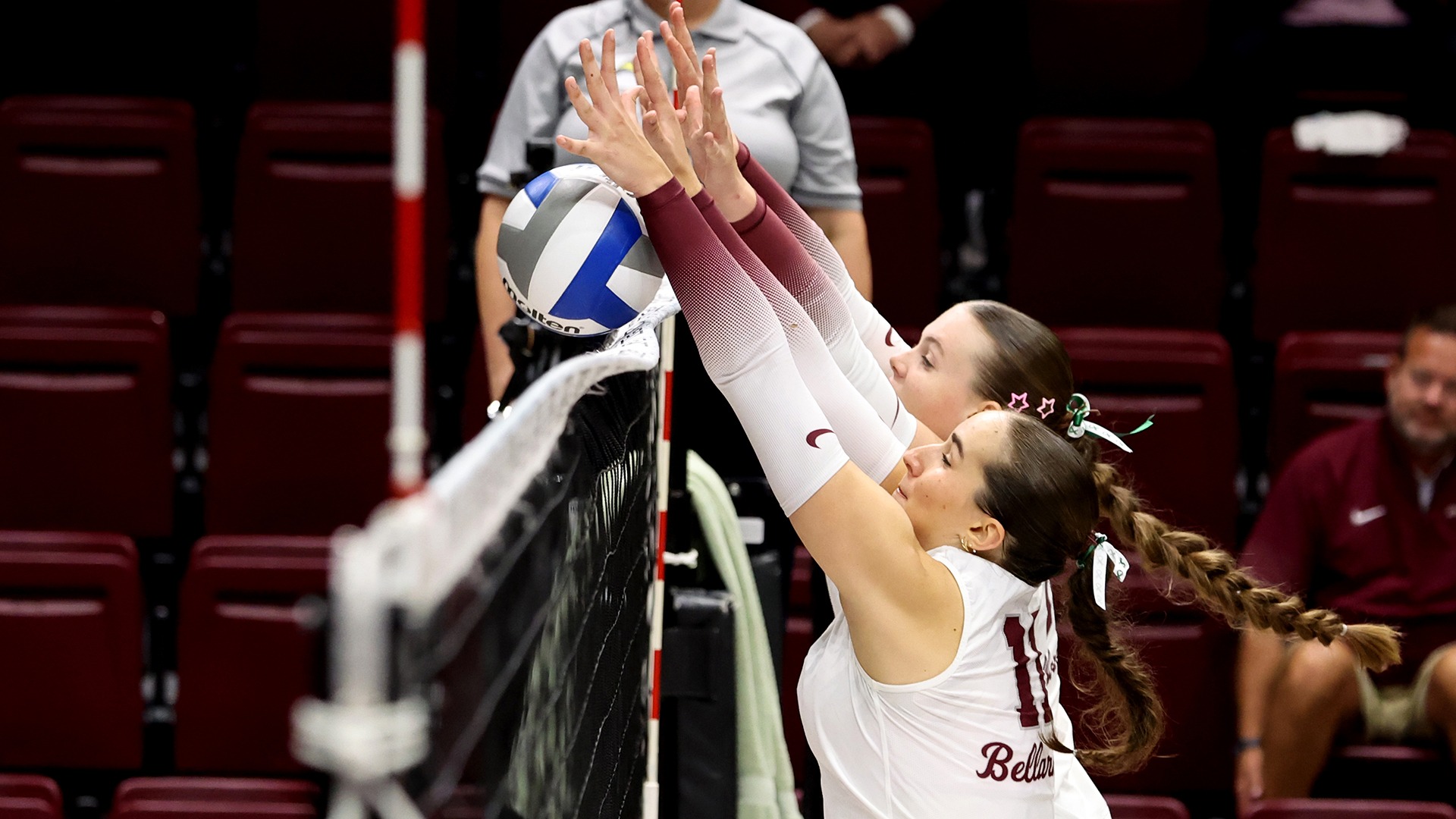 Bellarmine blocks a shot against Jacksonville