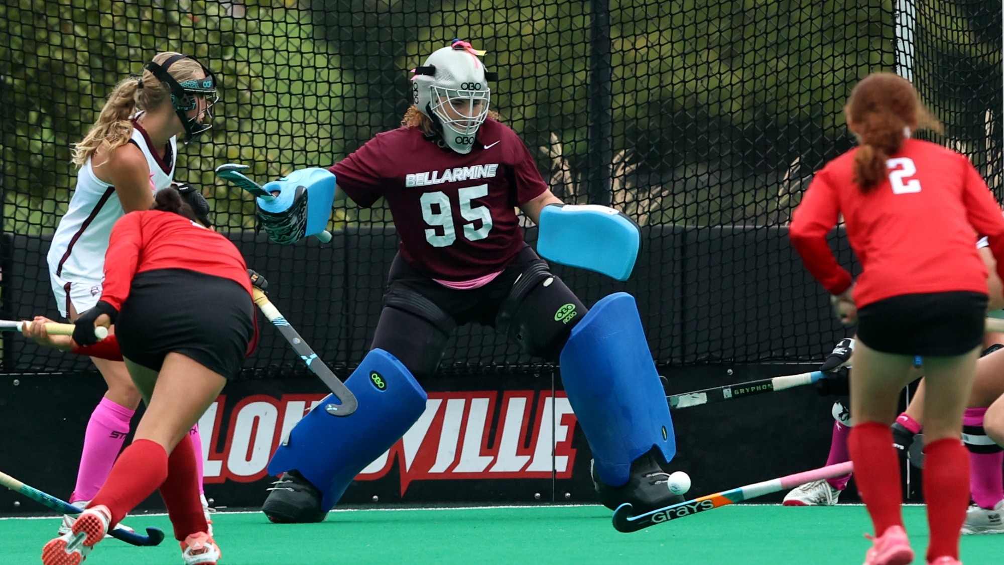Megan Clauser making save