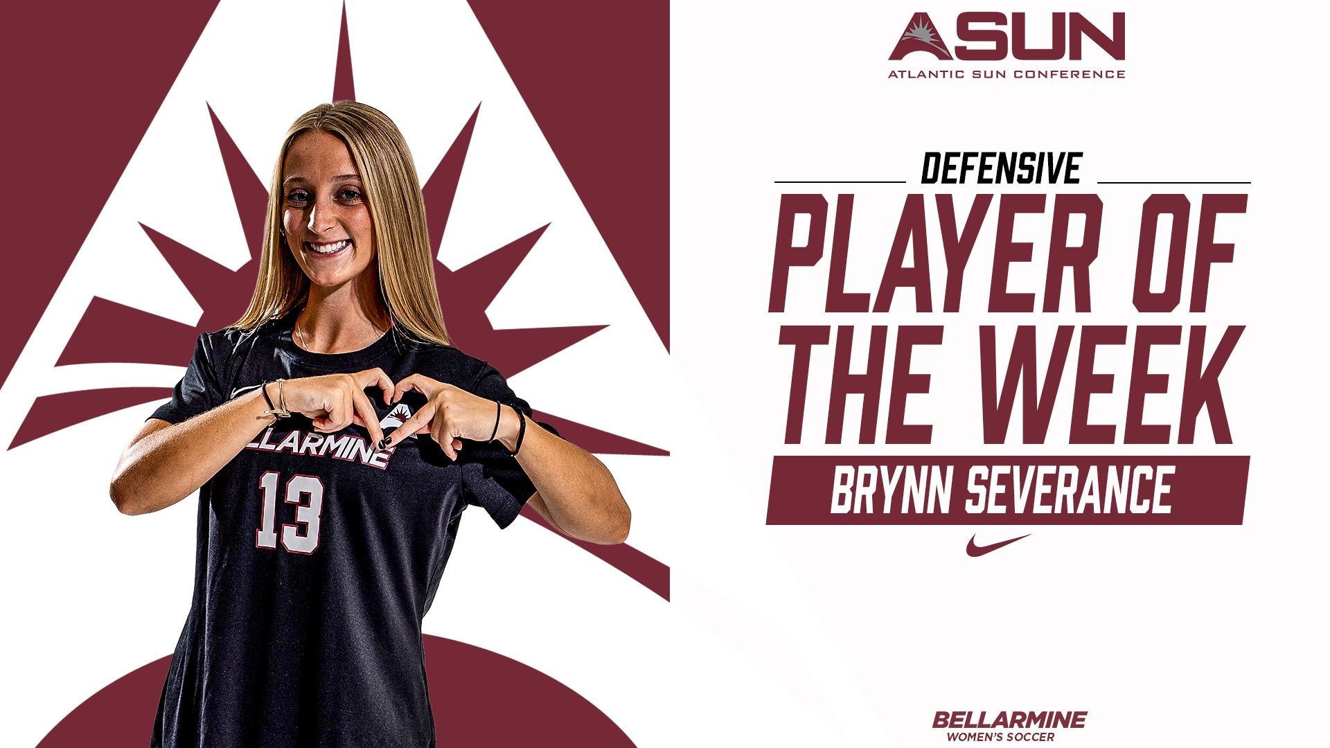 Brynn Severance named ASUN Defensive Player of the Week