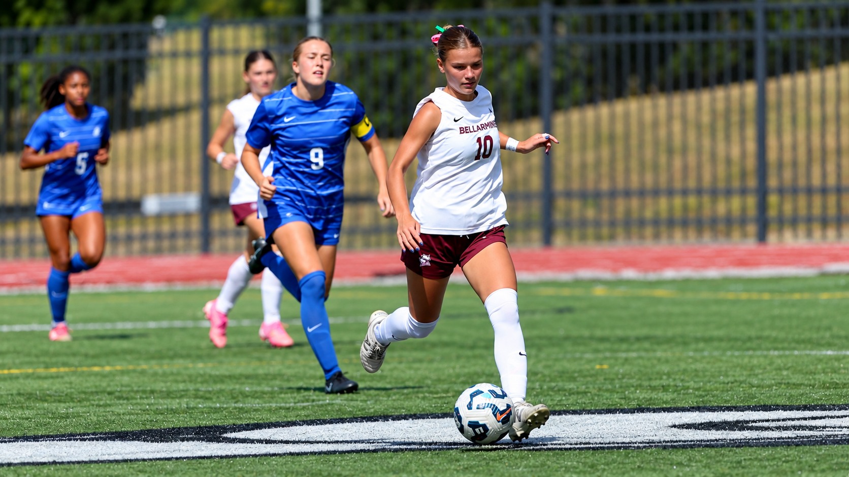 Nora Dimmitt attacks against an opponent this season.