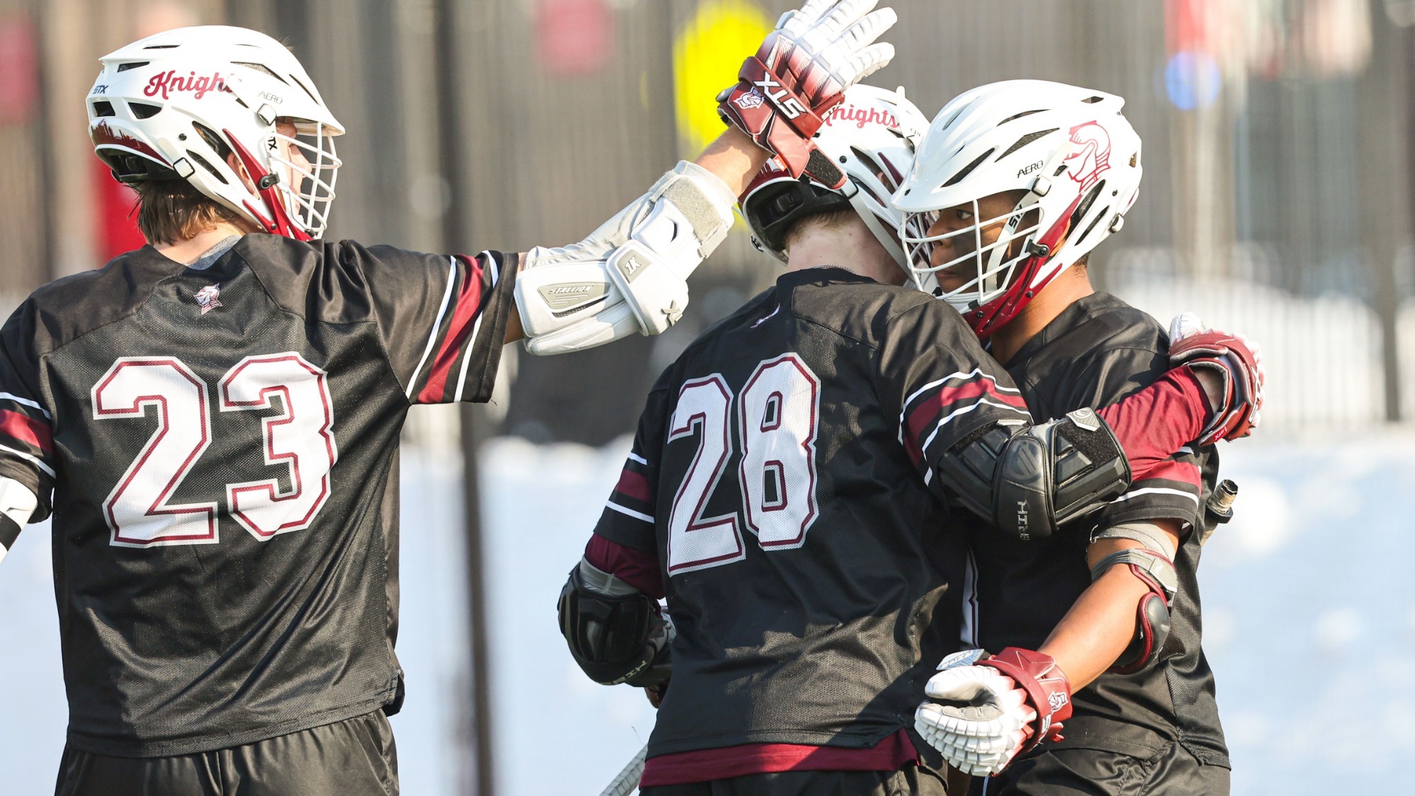 Ty Washington goal celebration hug