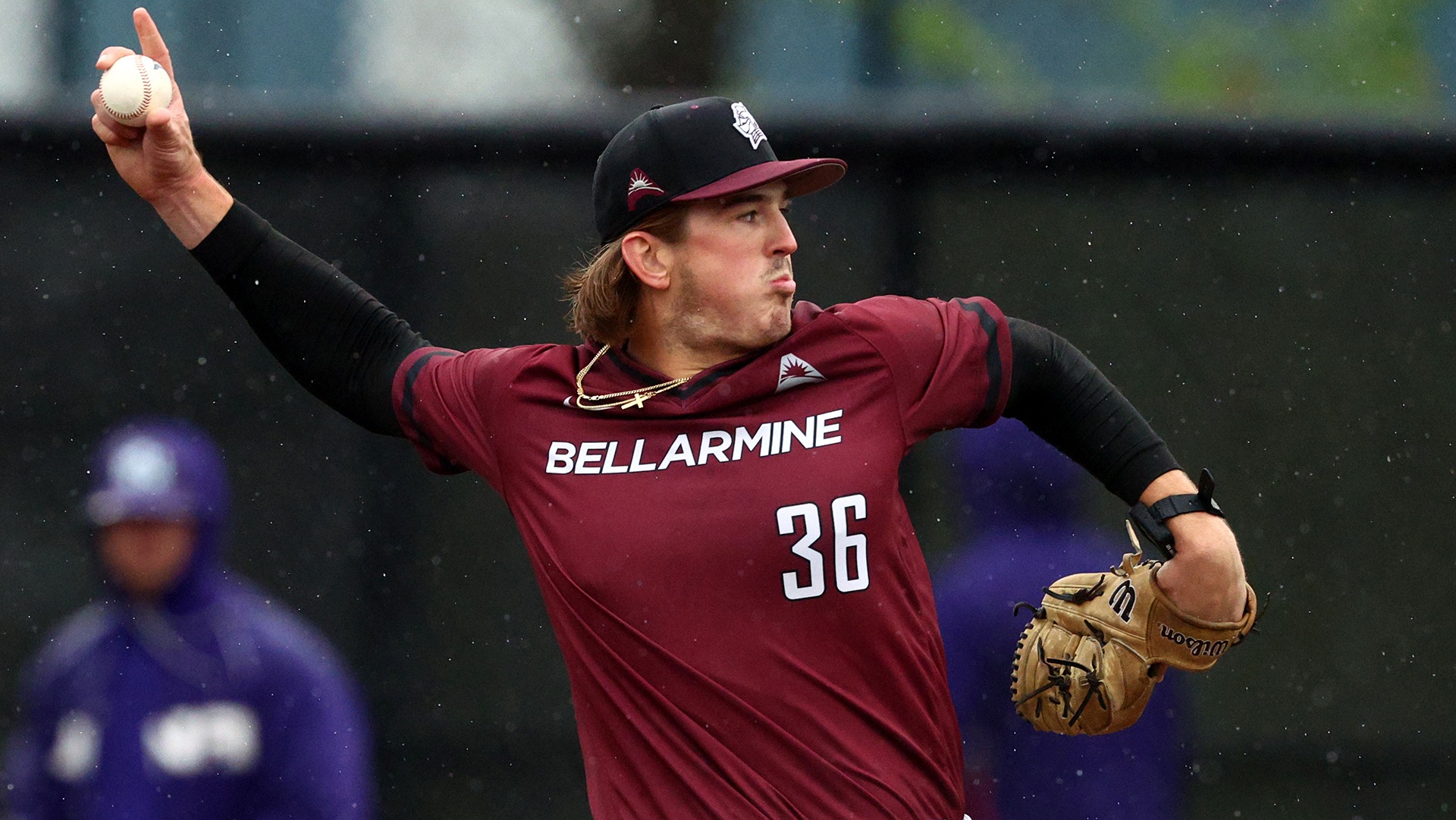 Cole McMichael tosses a pitch in a game last season.