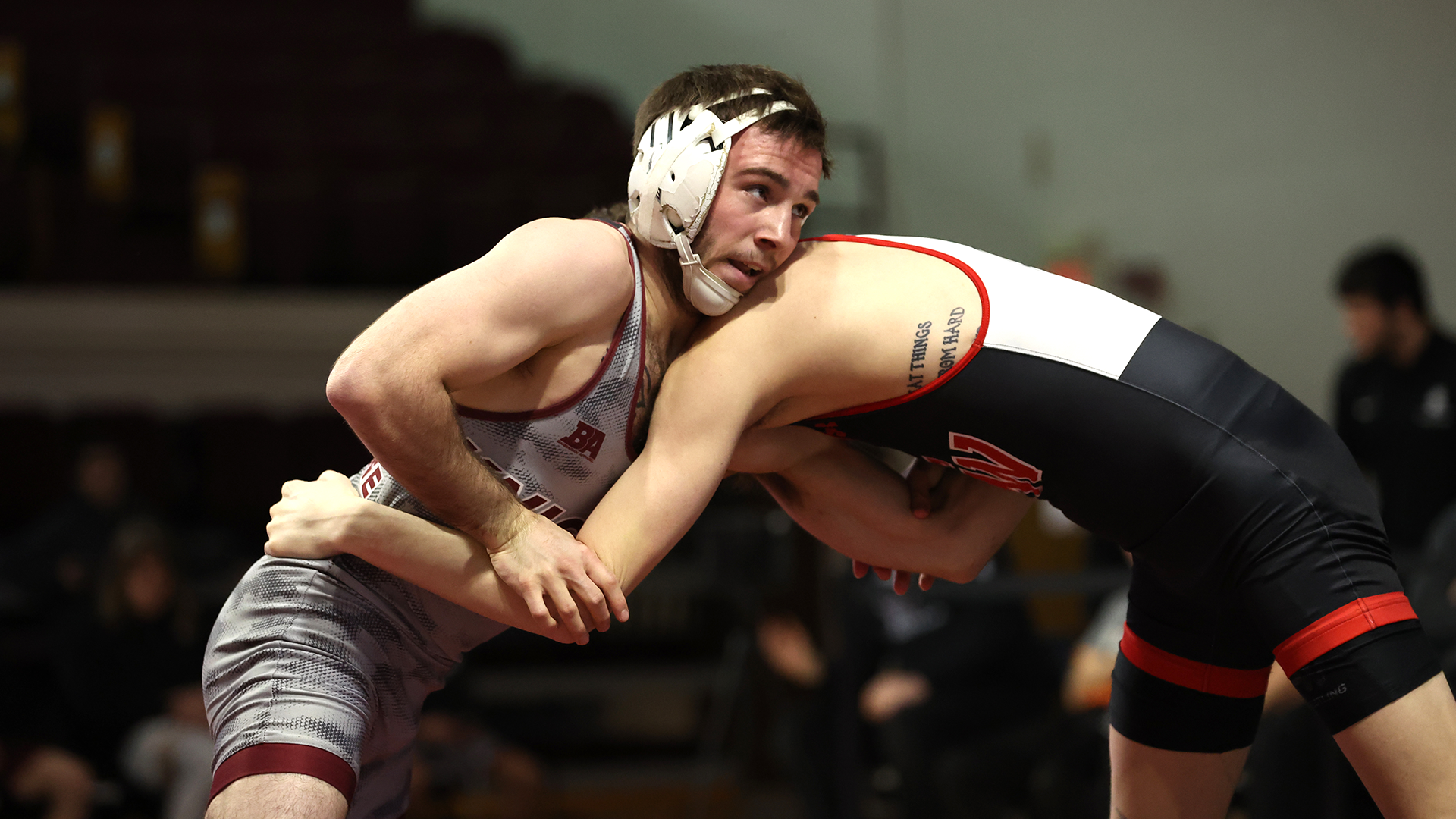 Damion Ryan locked in with his Gardner-Webb opponent