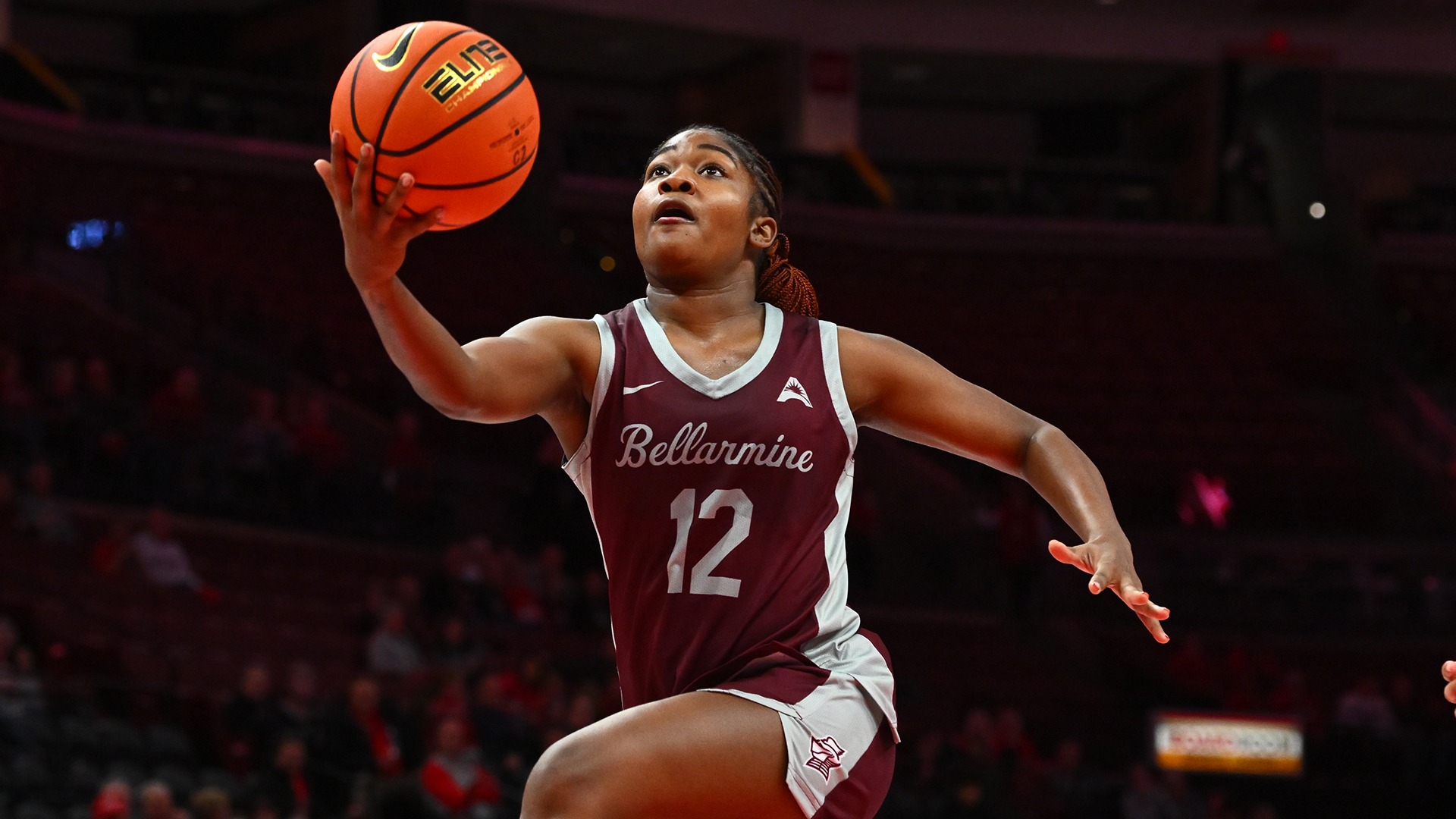 Kayce Hyman rises for a layup attempt in a game this season.