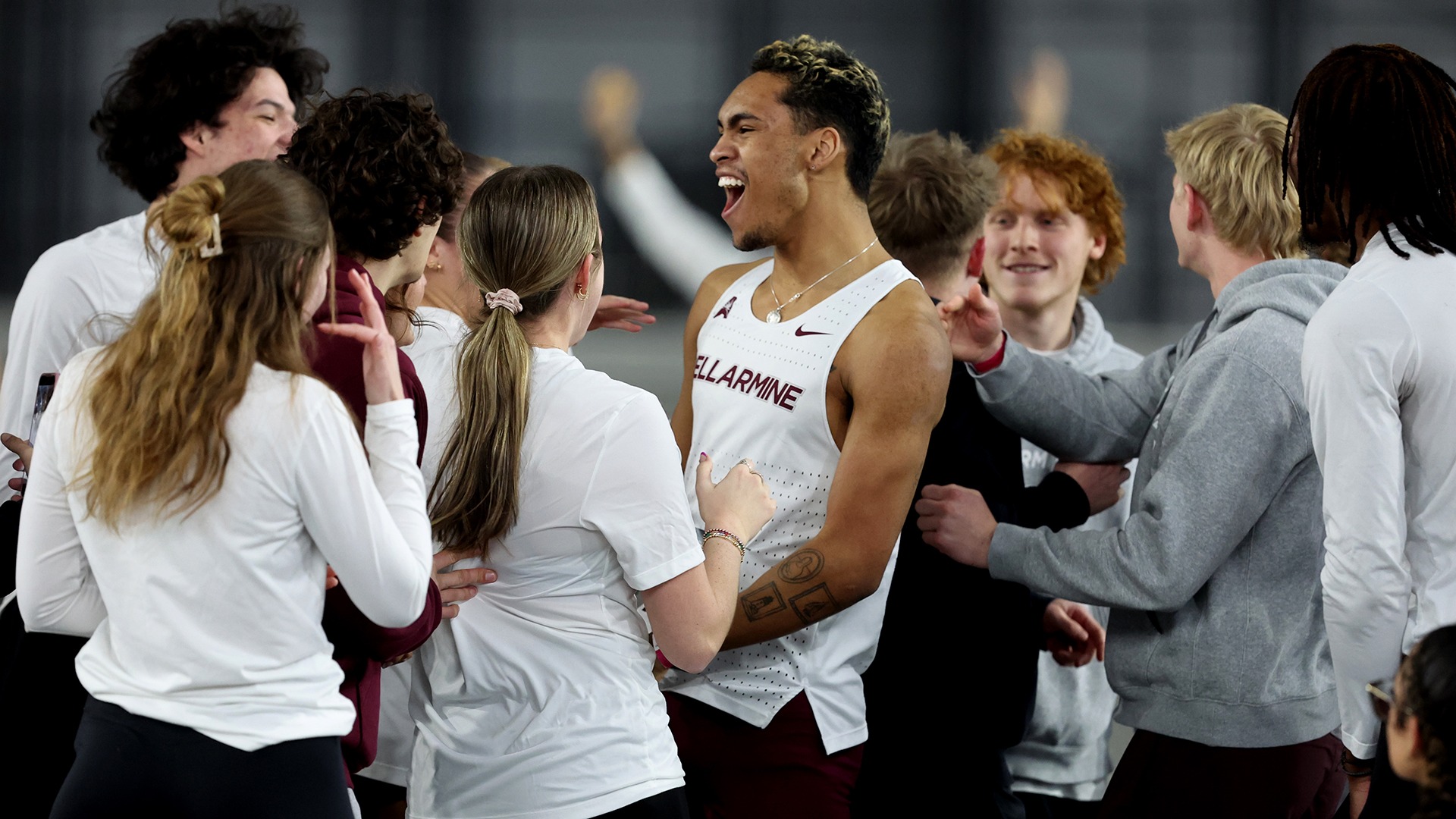 Zander Hooten won the gold medal in the 60m hurdles at the ASUN Indoor Championships.
