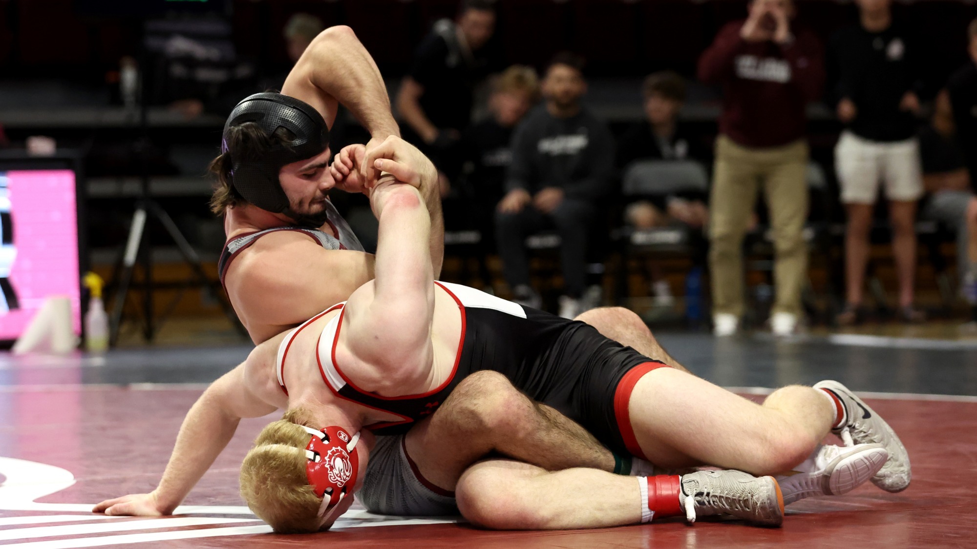 Andrew Liber puts his Gardner-Webb opponent in an arm bar