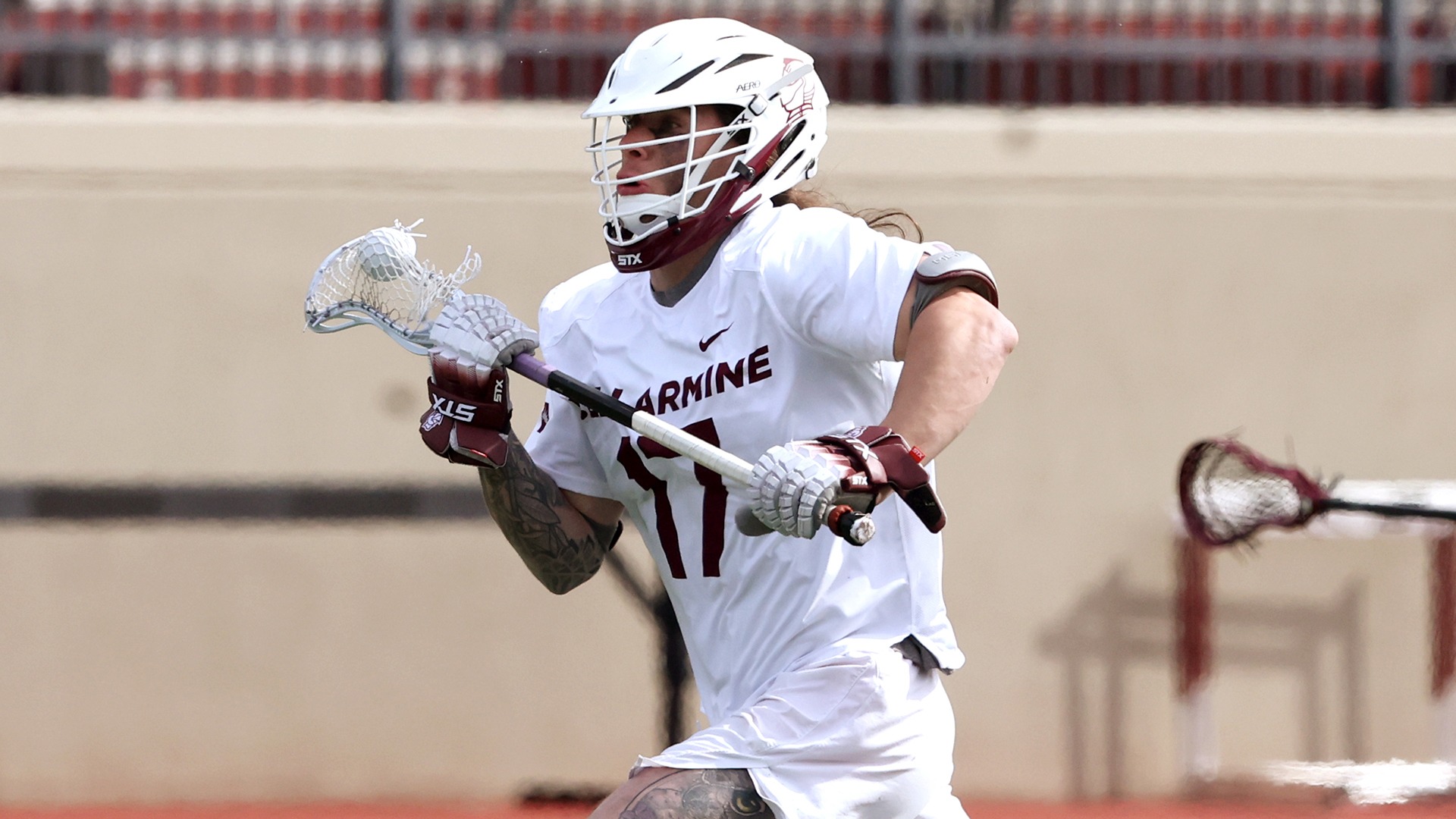 Ziggy Iannessa races forward against LIU.