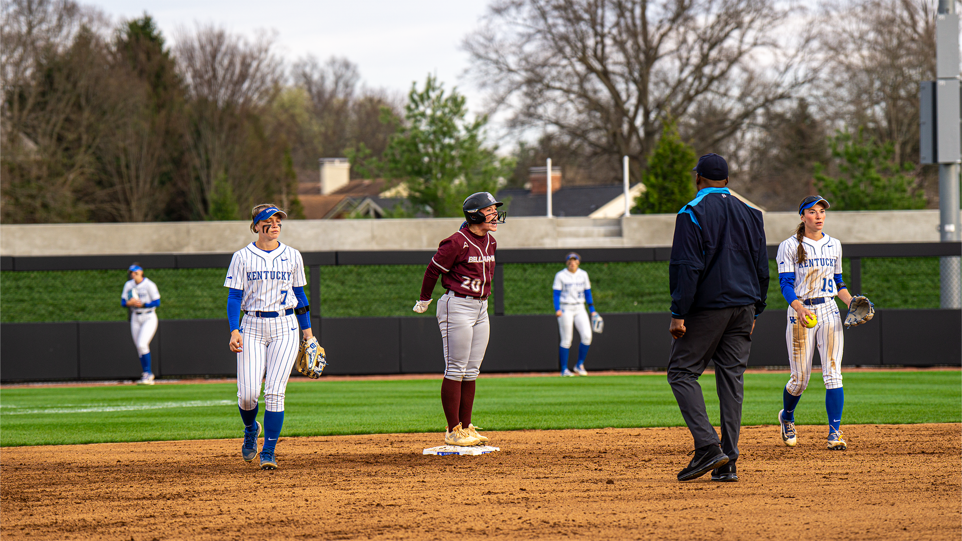 Jacklyn Zuege celebrating her double at Kentucky