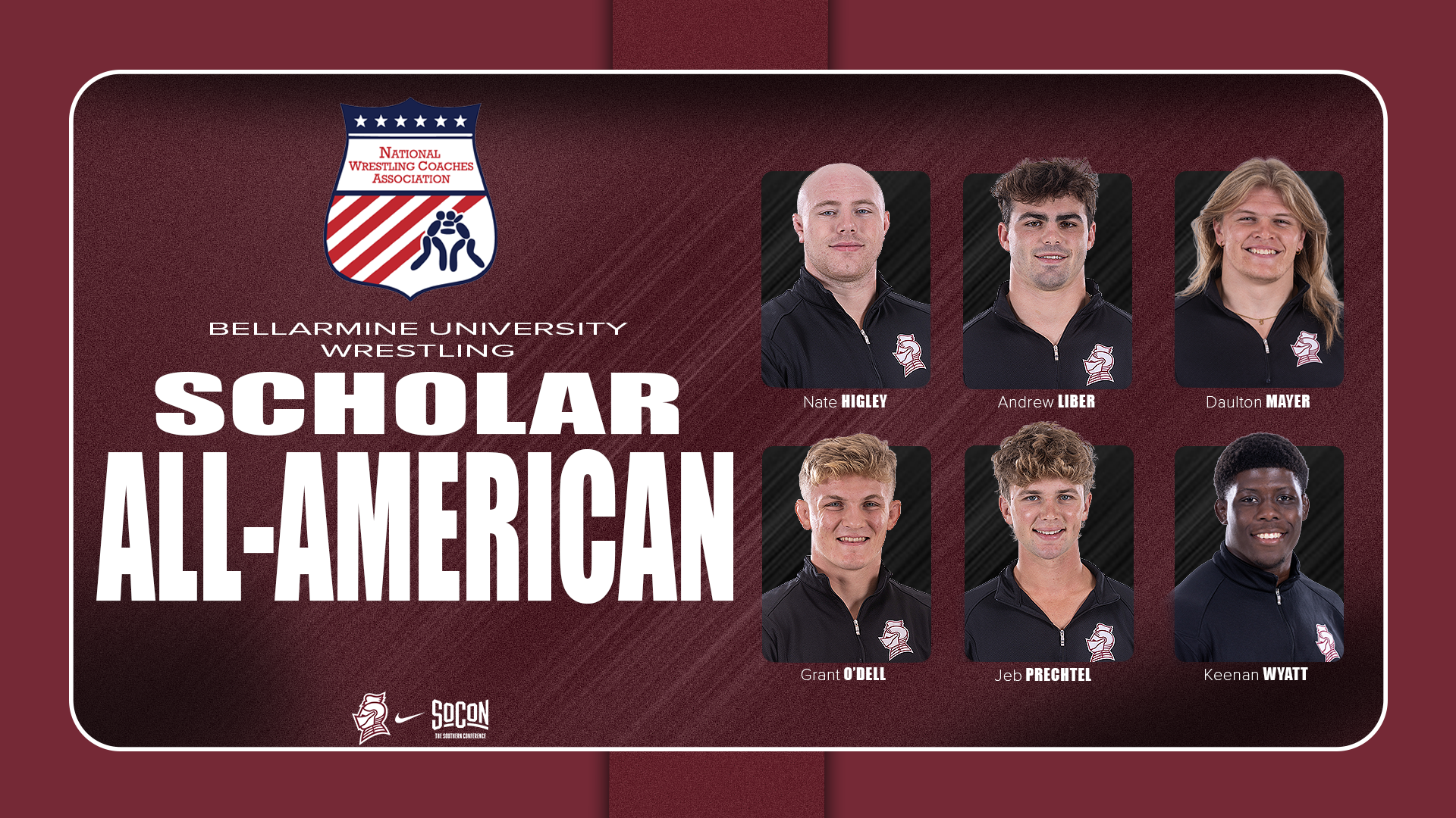 2025-26 Wrestling student-athletes named NWCA Scholar All-American