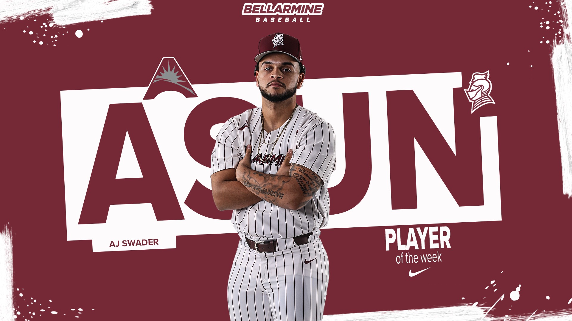 AJ Swader was named ASUN Player of the Week on April 13.