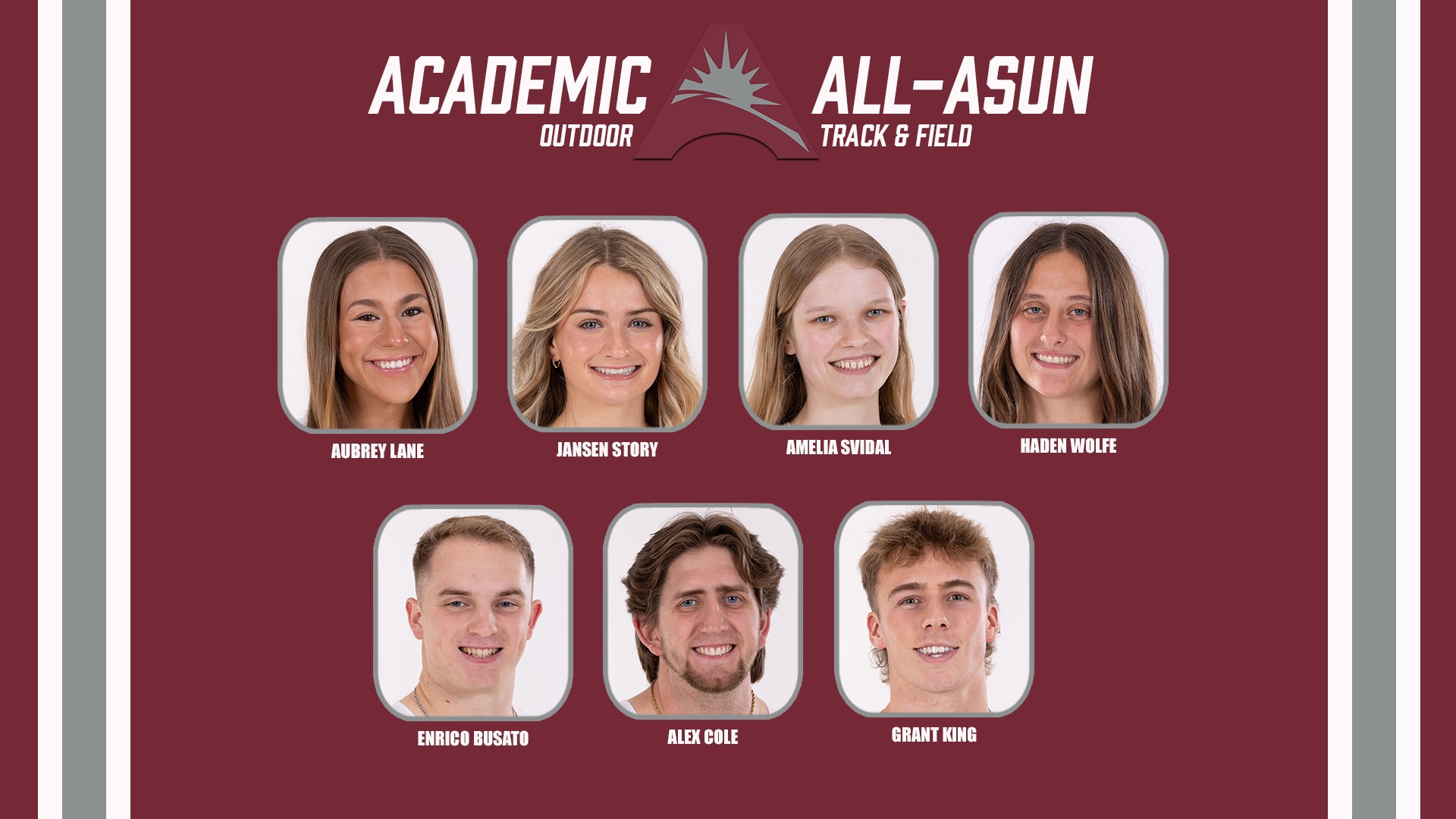 2026 Outdoor Academic All-ASUN