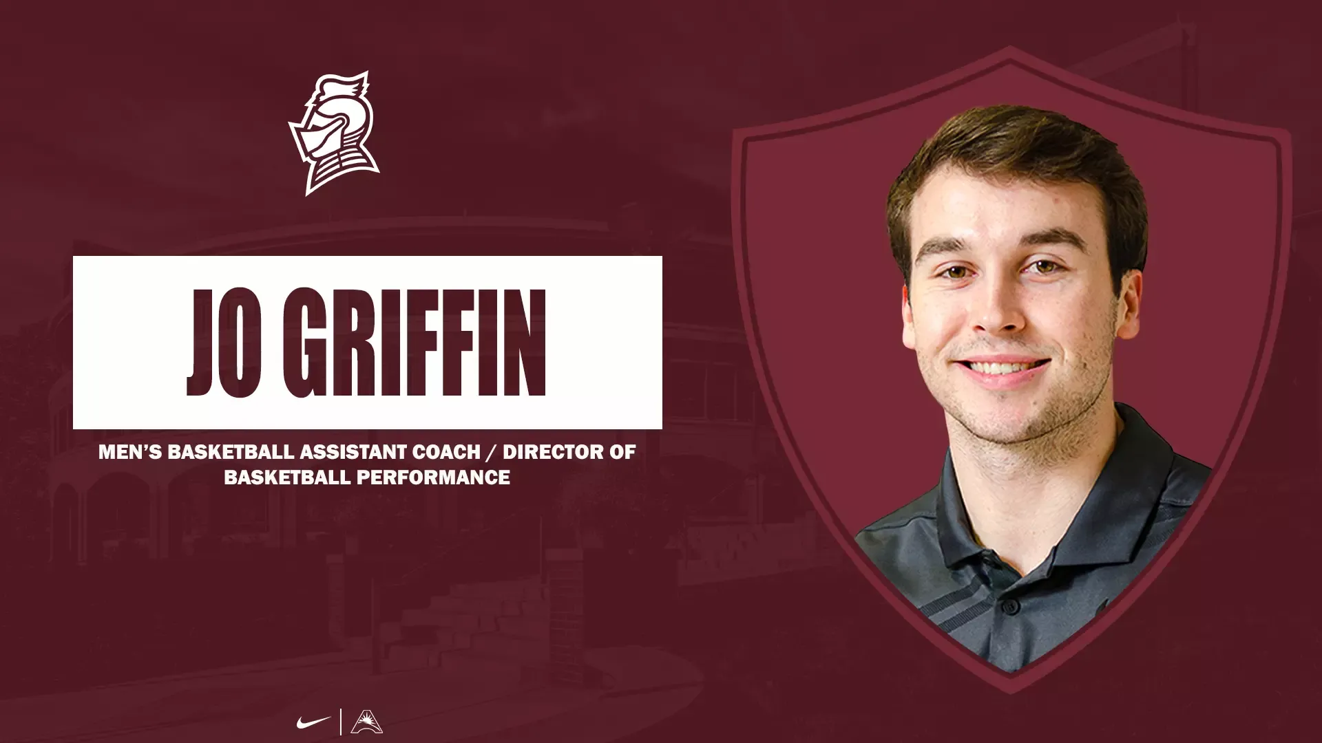 Jo Griffin Assistant Coach/Director of Basketball Performance hiring graphic