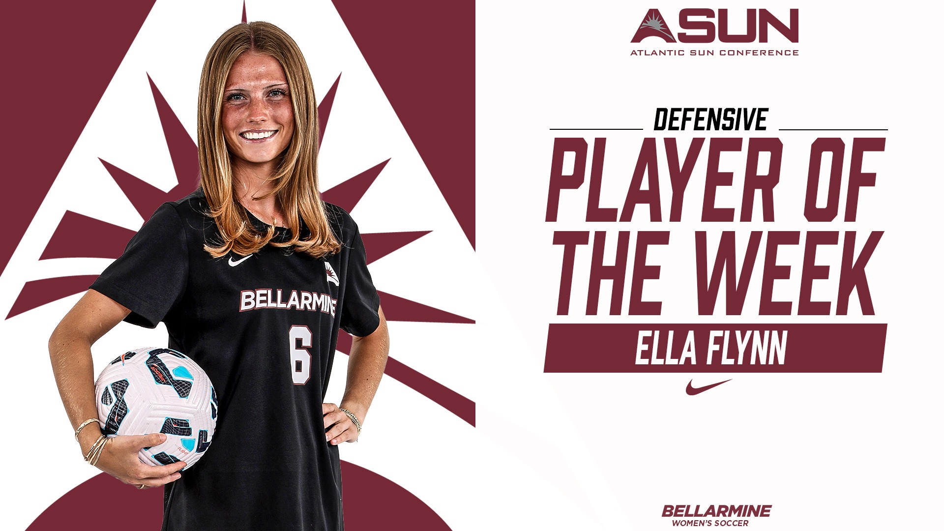 Ella Flynn-ASUN WSOC Defensive Player of the Week 8-24-26