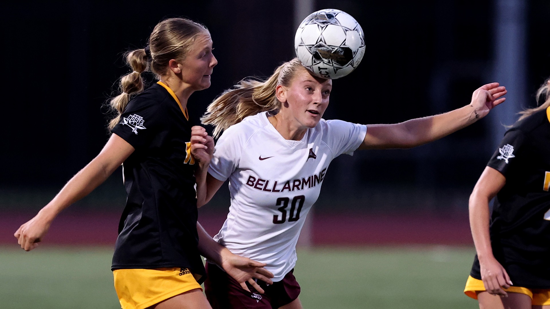 Brynn Severance heads the ball last season against Northern Kentucky.