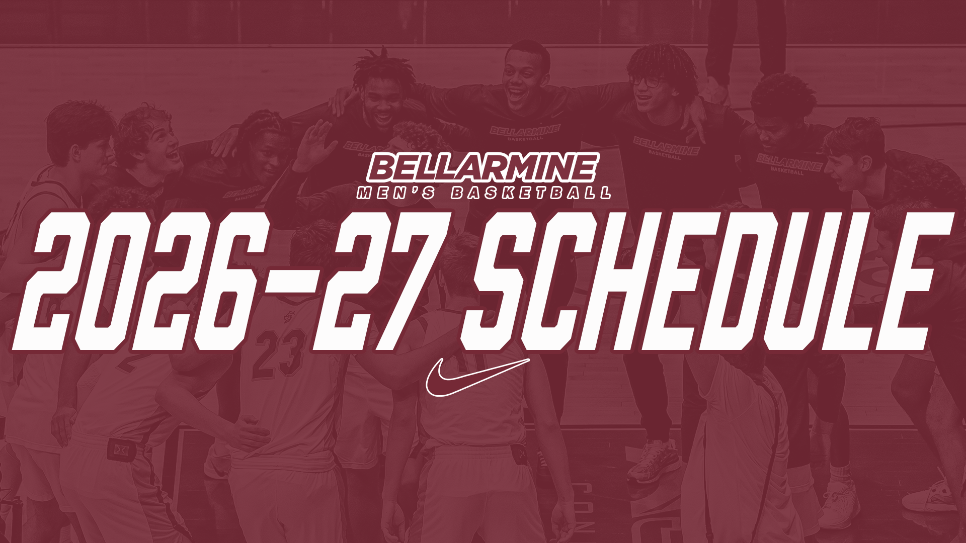 Men's basketball 2026-27 schedule announcement graphic