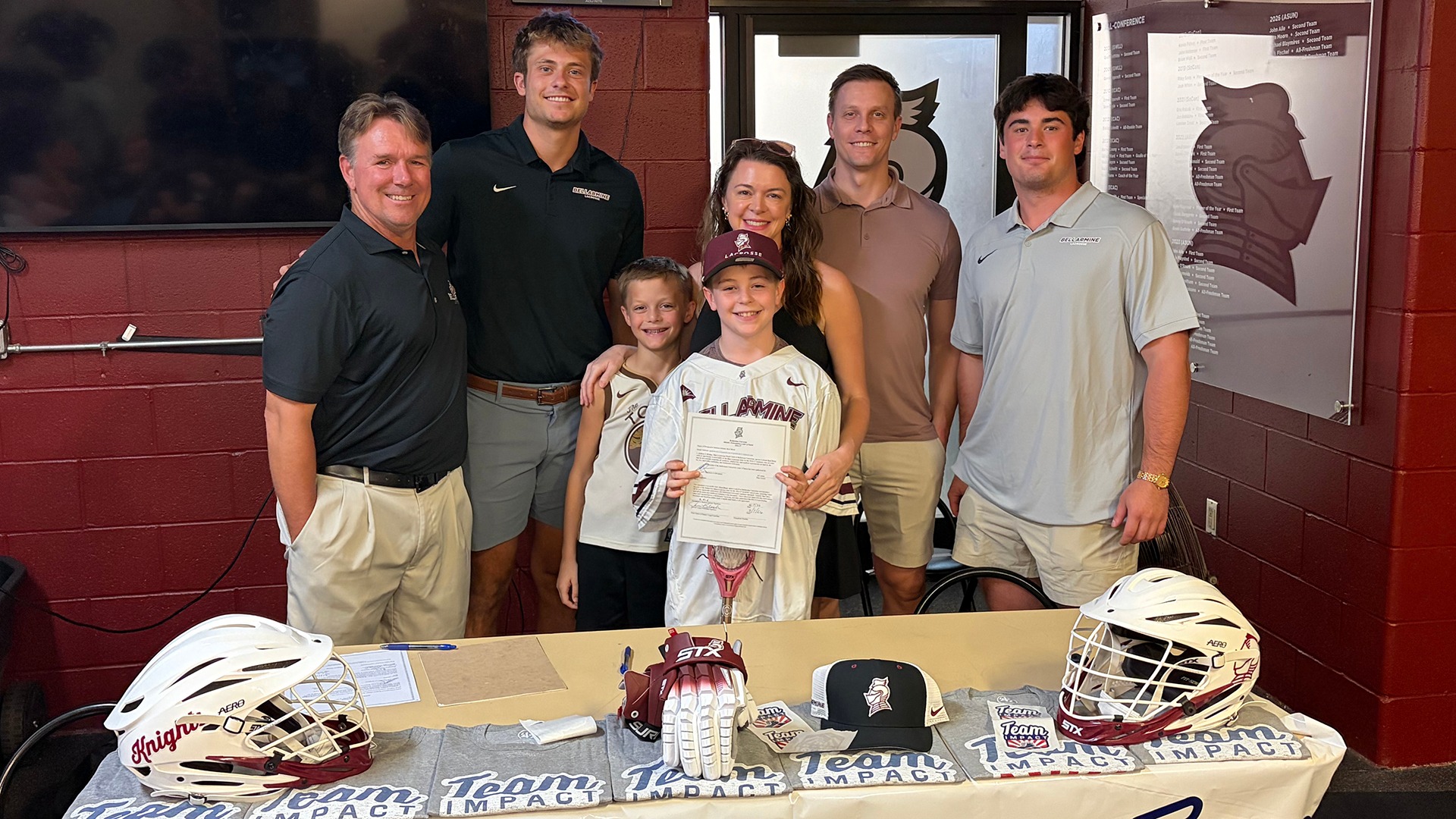Team IMPACT-Reid Block signs with Bellarmine lacrosse through Team IMPACT