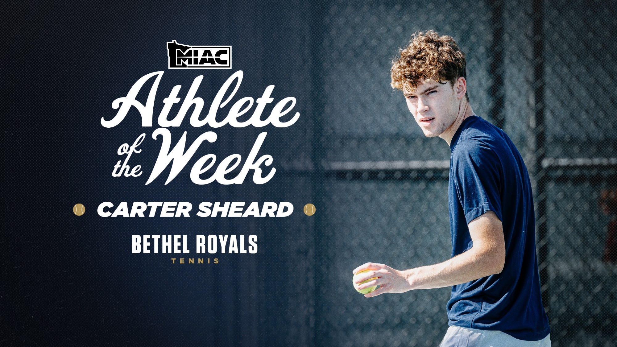 Carter Sheard MIAC Men's Tennis Athlete of the Week