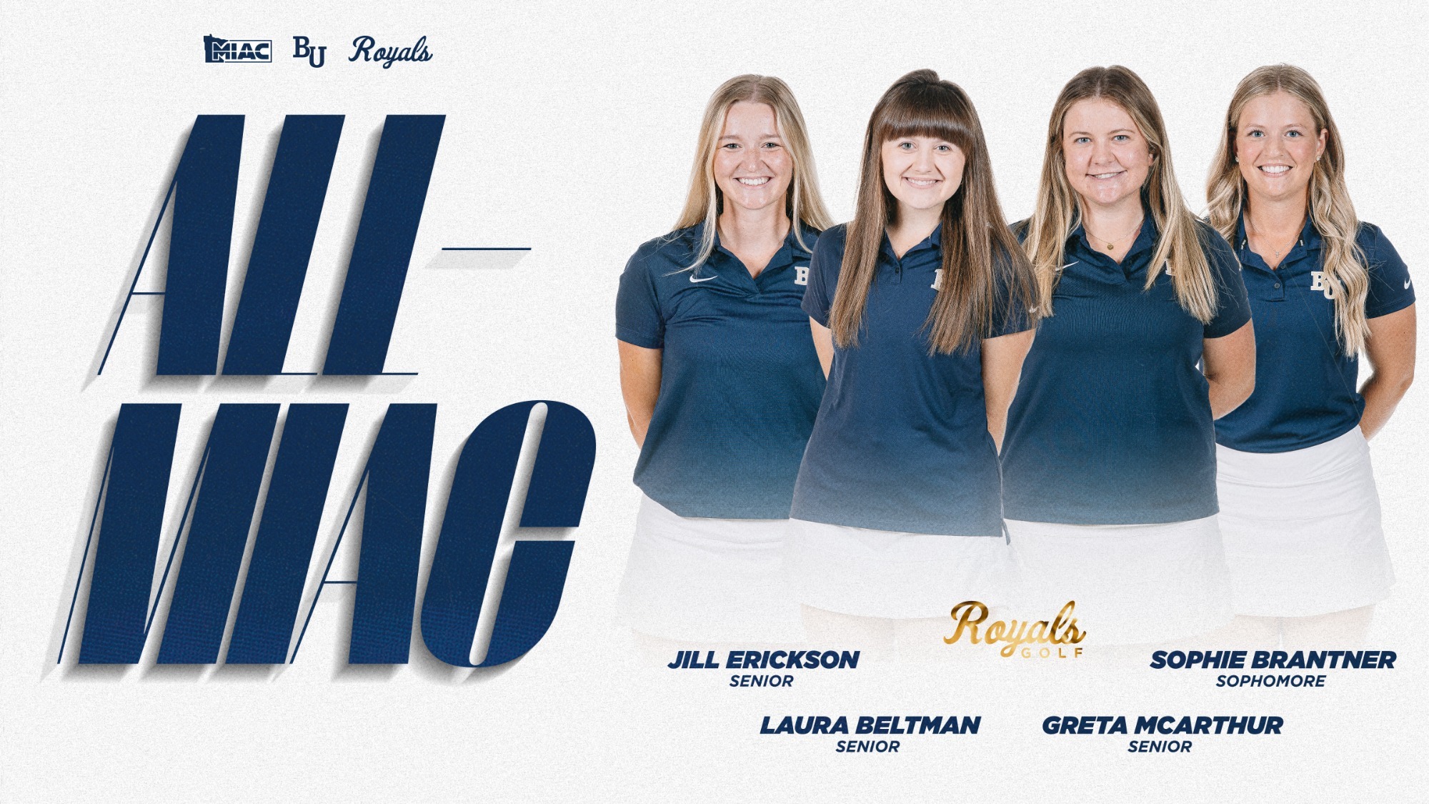 2025 Women's Golf All-MIAC honorees