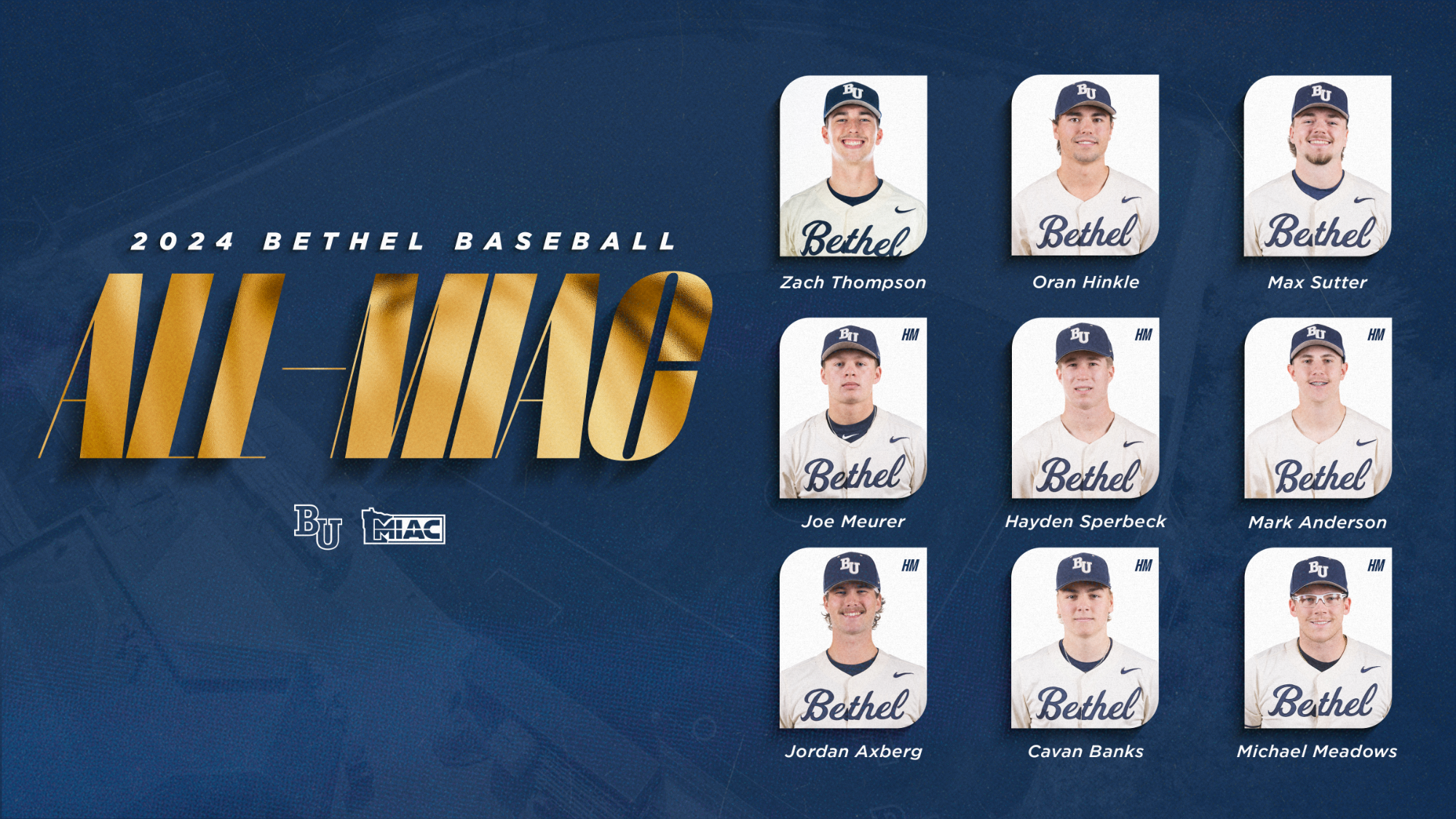 2025 Baseball All-MIAC