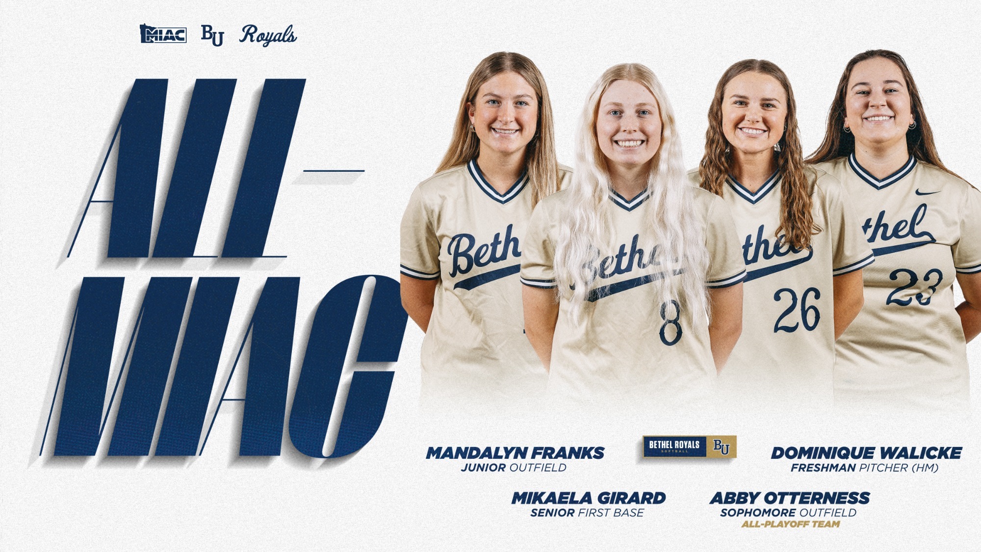 2025 Softball All-MIAC