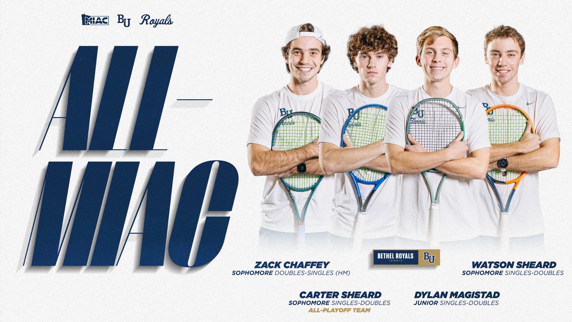 Men's Tennis 2024 MIAC All-Conference honorees