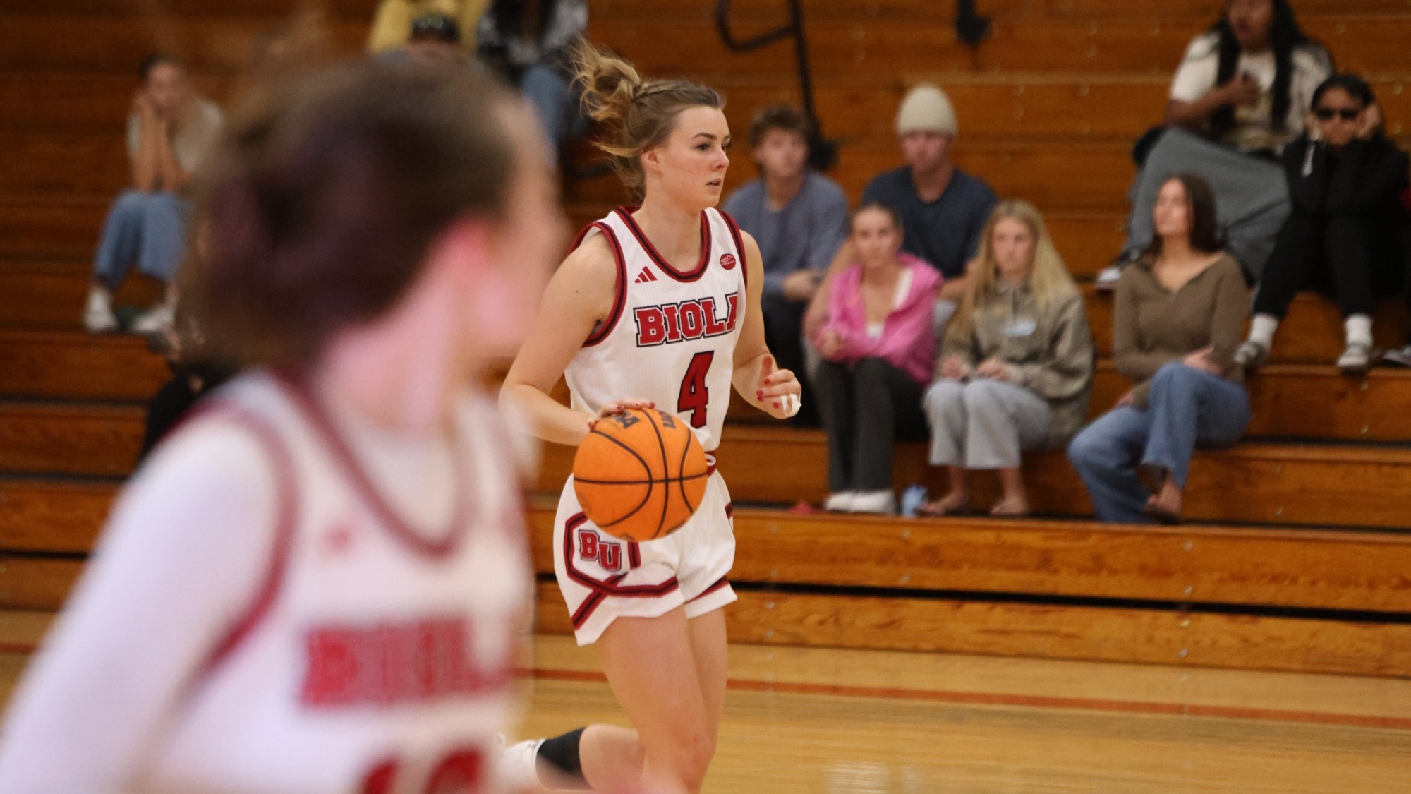 Grace Moyers dribbling