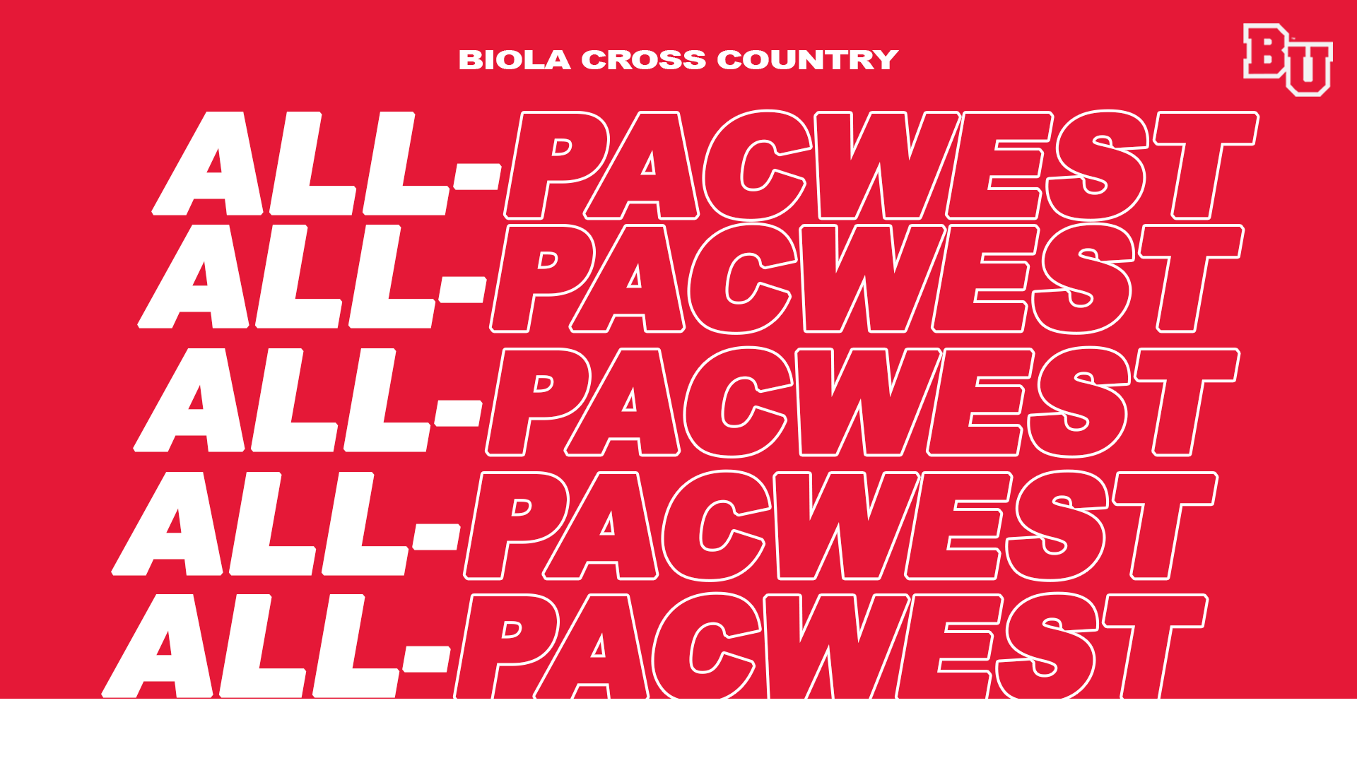 Biola XC All-PacWest