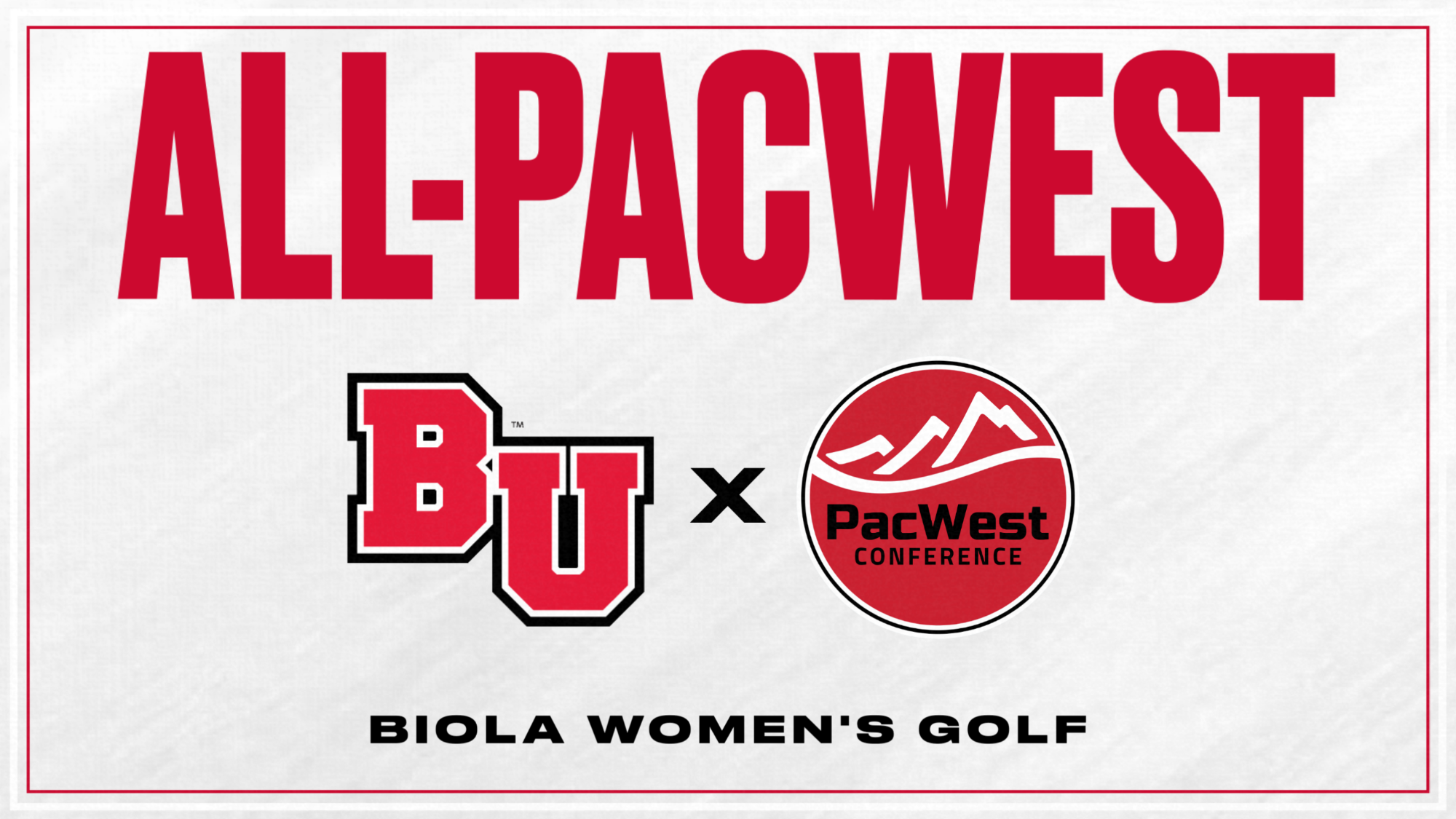 All-PacWest Women's Golf