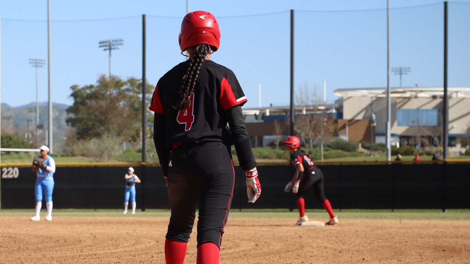 Jackie on first base