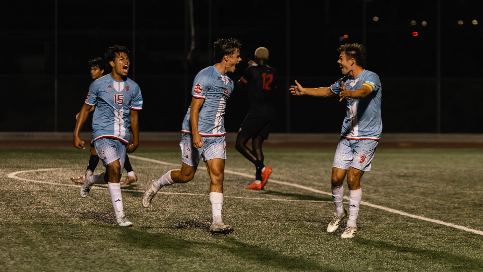 Ethan Michael Celebrating with Eoin Kingsley and Rocky Mendoza