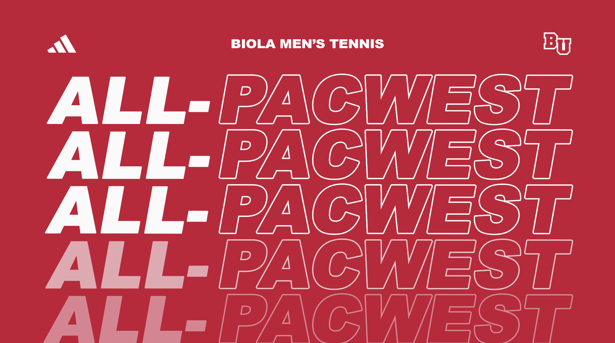 2026 Biola Men's Tennis All-PacWest